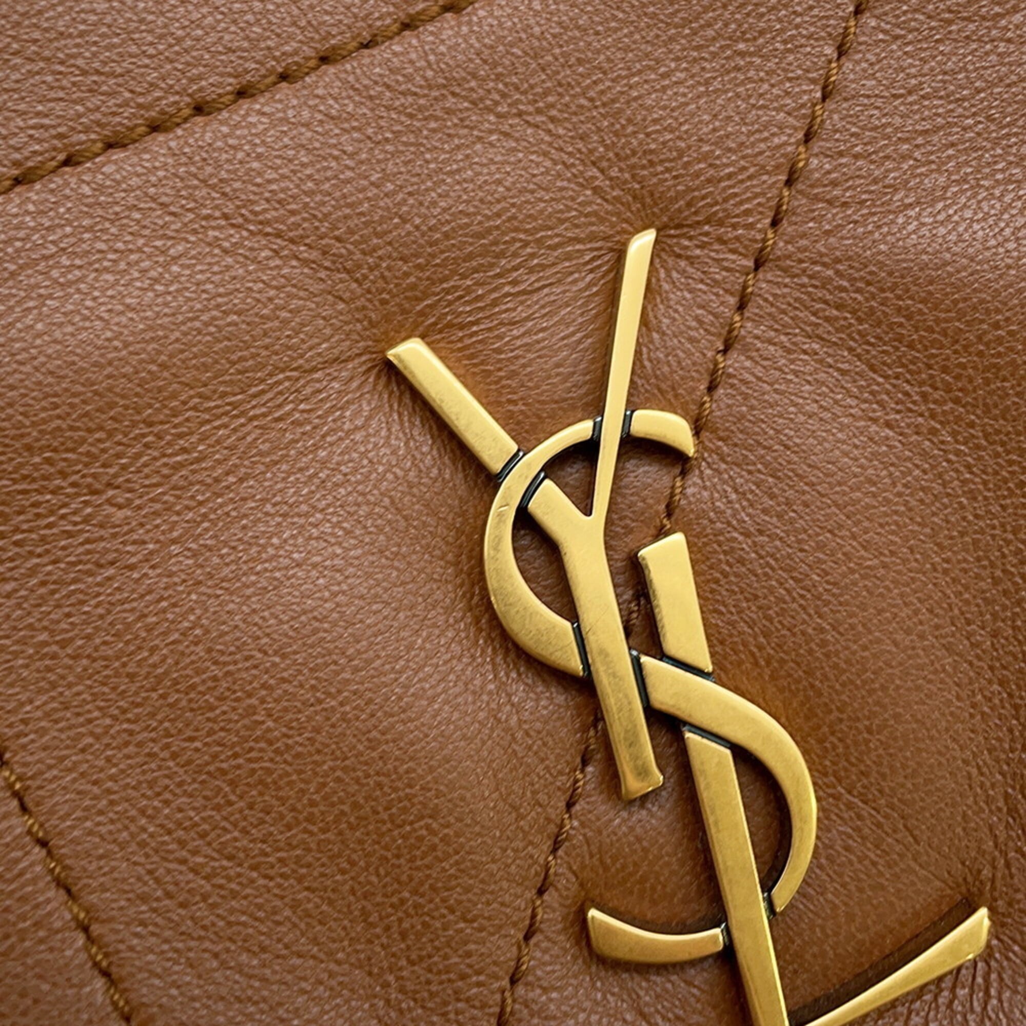 Yves Saint Laurent Brown Leather Shoulder Bag (Pre-Owned)