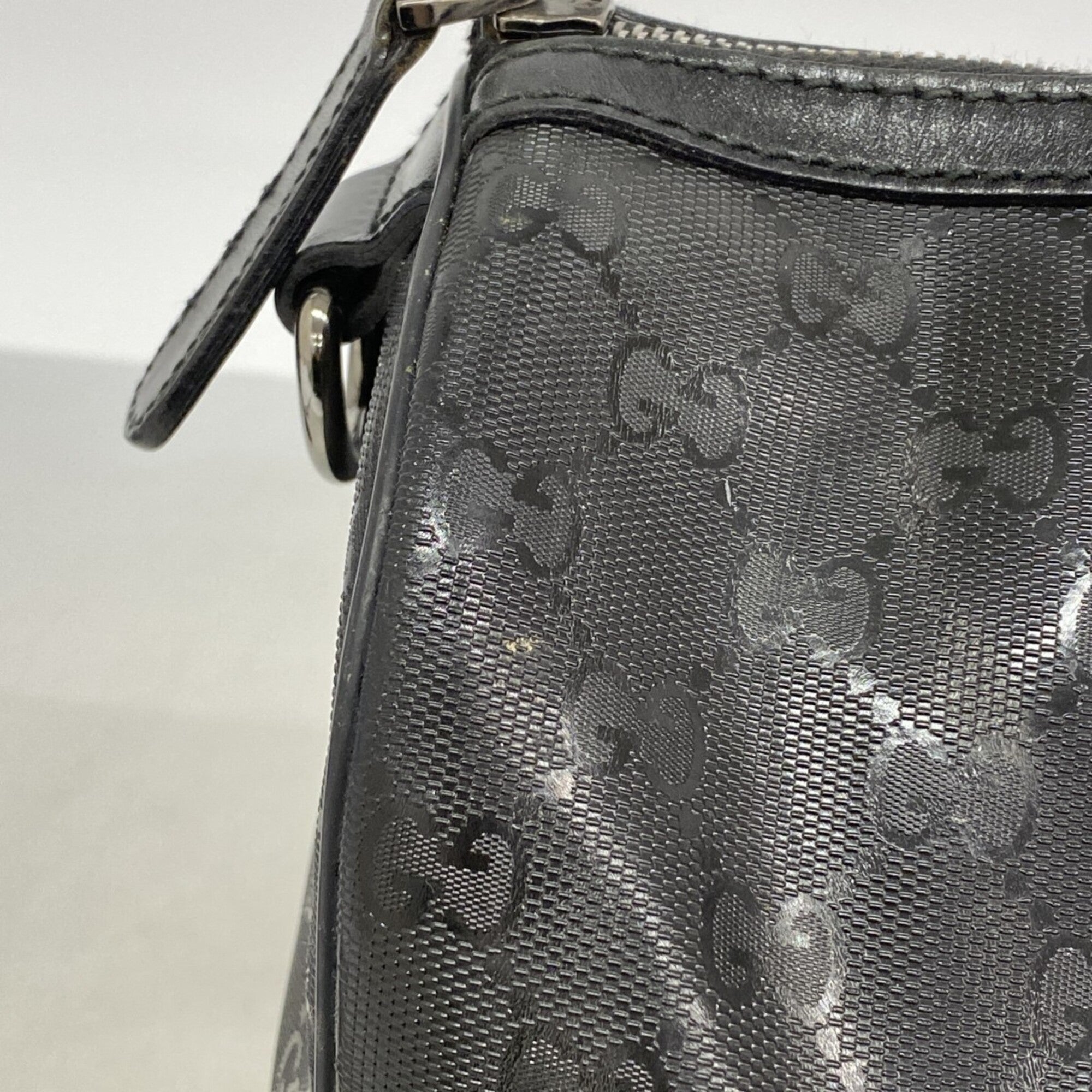 Gucci Black Pvc Handbag (Pre-Owned)