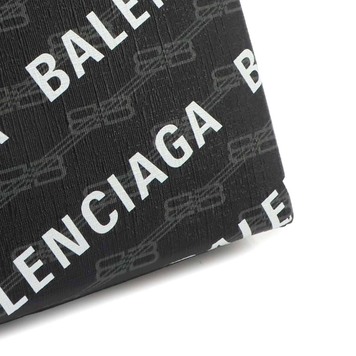 Balenciaga Black White Pvc Leather Handbag Shoulder Bag (Pre-Owned)