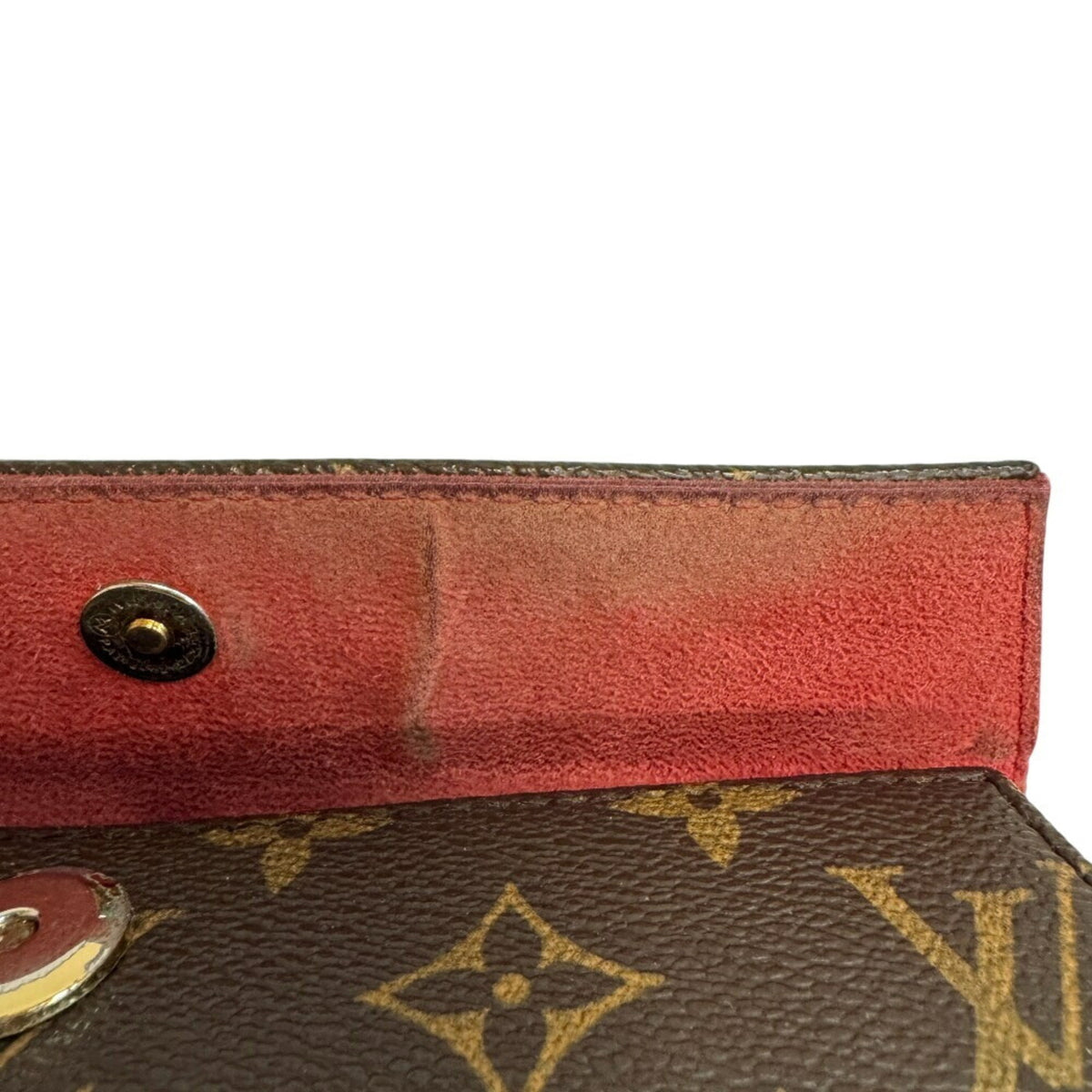 Louis Vuitton Brown Leather Handbag Pouch (Pre-Owned)