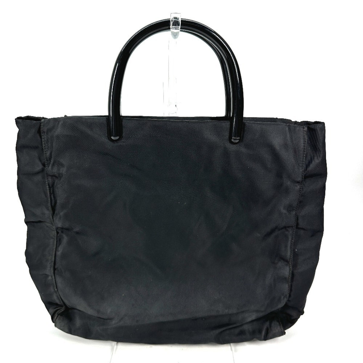 Prada Black Nylon Handbag Tote Bag (Pre-Owned)
