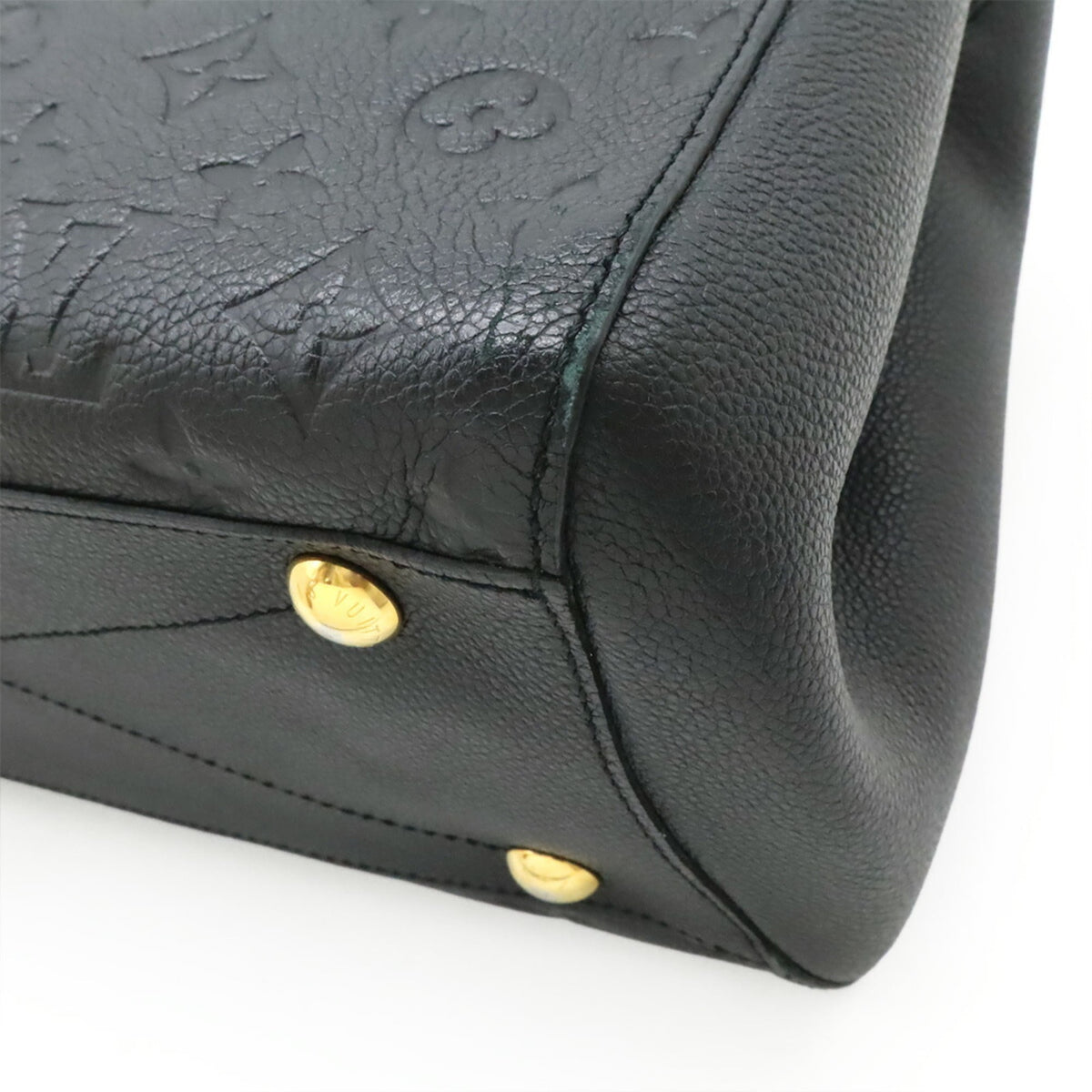 Louis Vuitton Black Noir Leather Handbag Shoulder Bag (Pre-Owned)