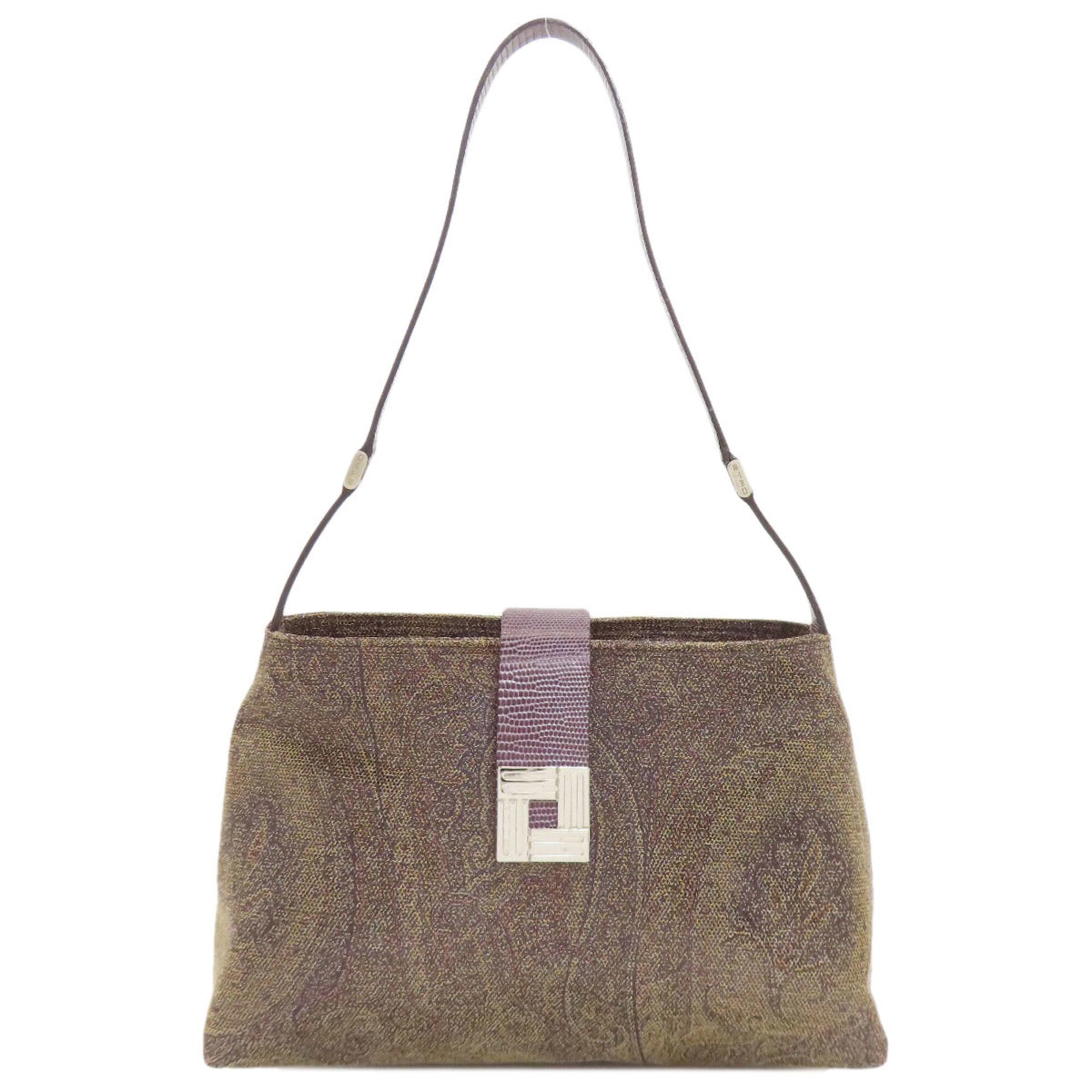 Etro Brown Cotton Polyester Tote Bag (Pre-Owned)
