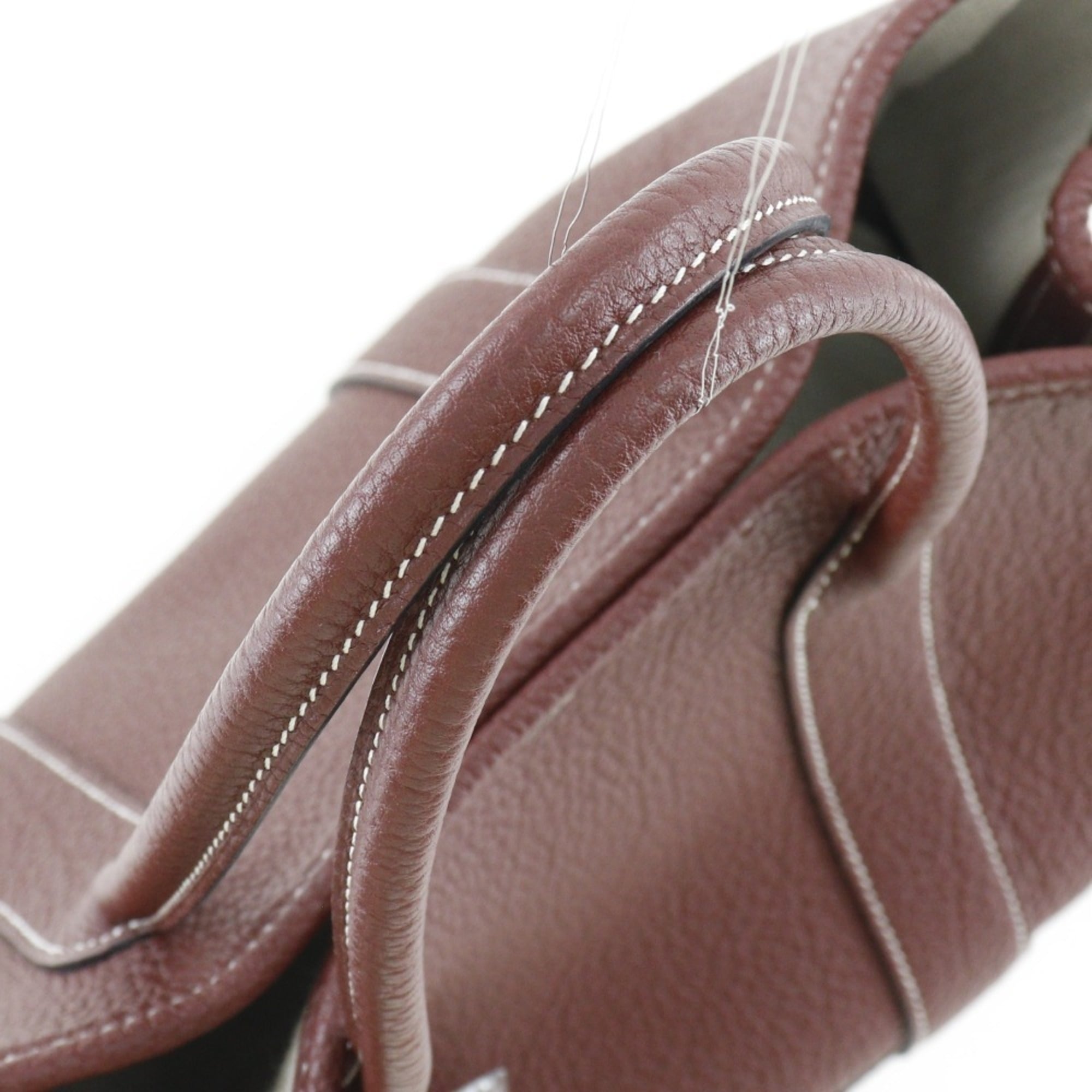 Hermes Rouge H Country Leather Handbag (Pre-Owned)
