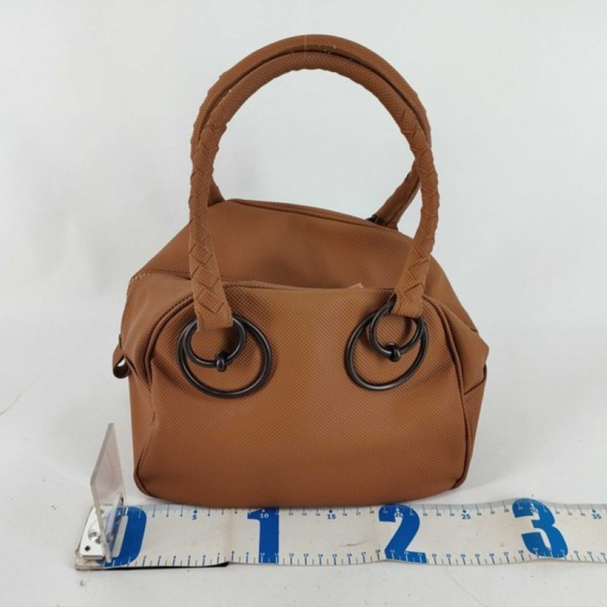 Bottega Veneta Brown Pvc Boston Bag Handbag (Pre-Owned)
