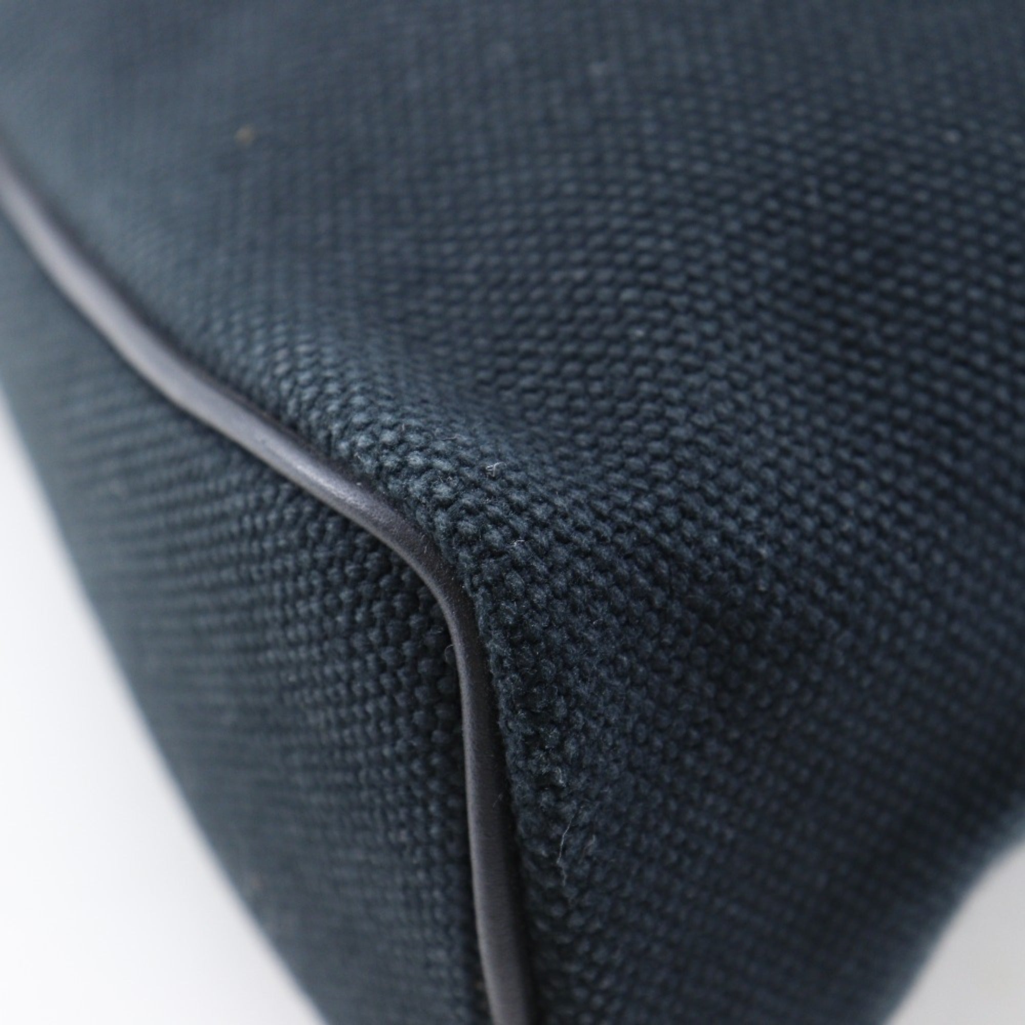 Hermes Black Canvas Pouch (Pre-Owned)