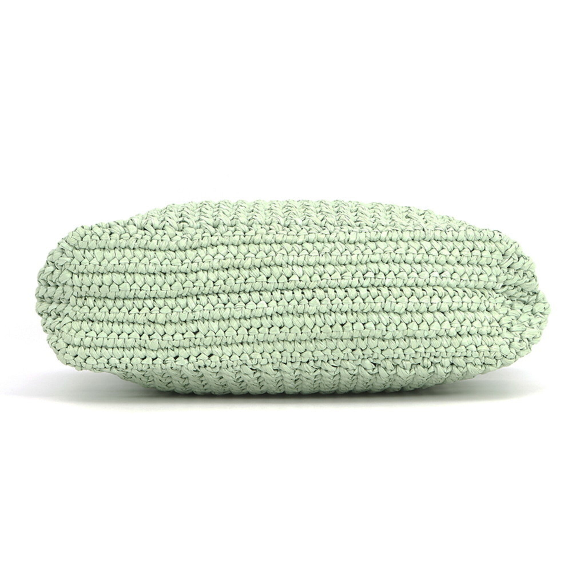 Prada Green Raffia Handbag Tote Bag (Pre-Owned)