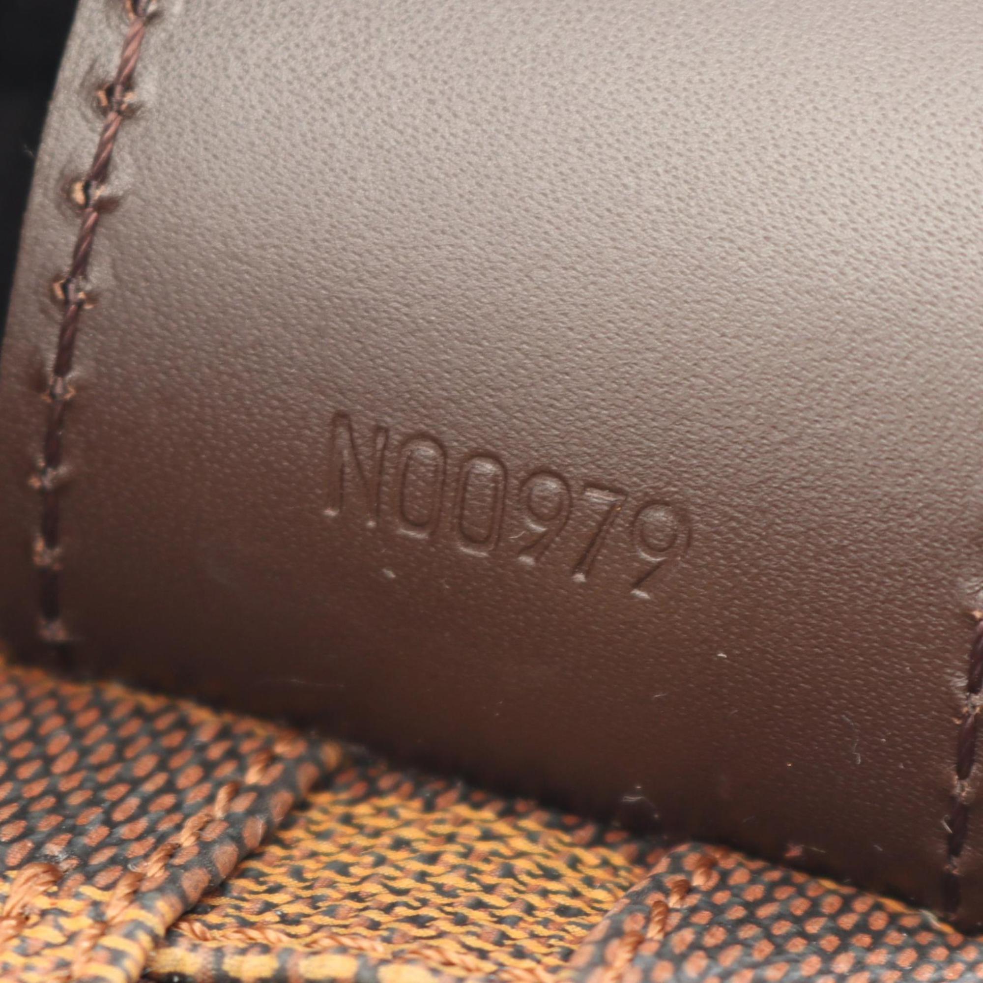 Louis Vuitton Damier Brown Ebene Coated Canvas Leather Shoulder Bag (Pre-Owned)