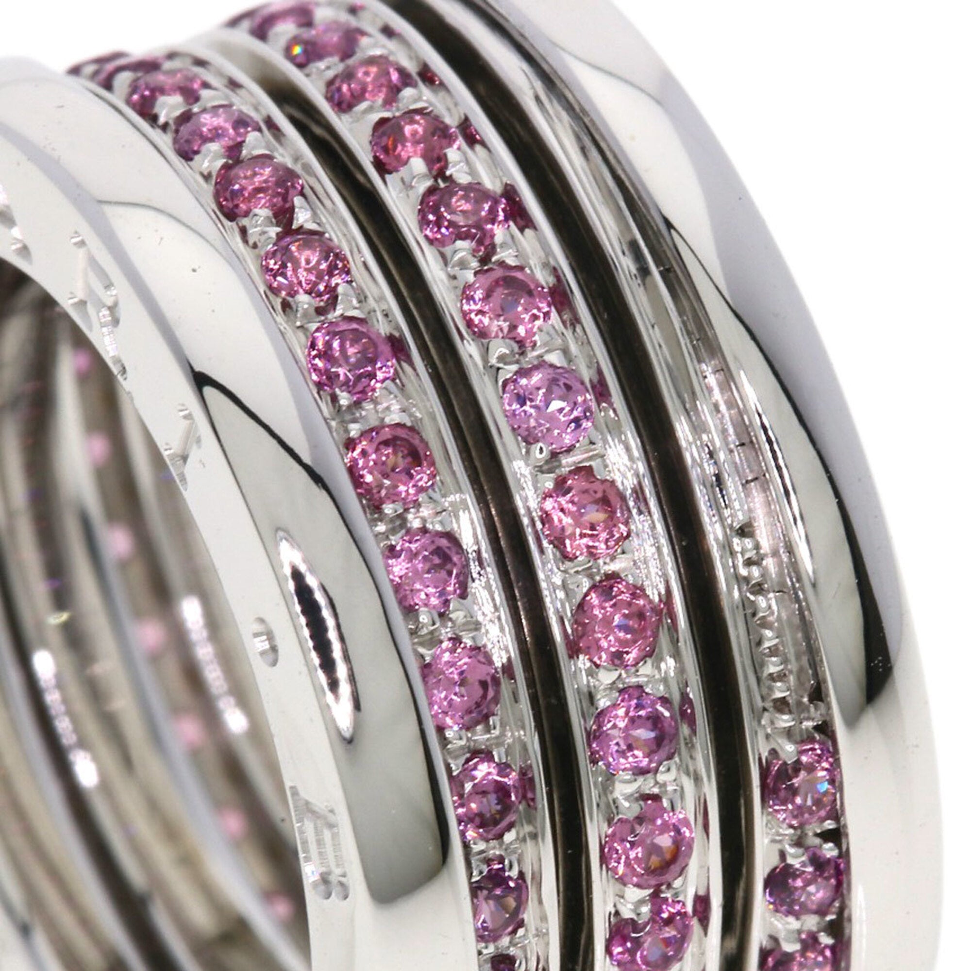 Bvlgari Silver White Gold (18K) Band Ring (Pre-Owned)
