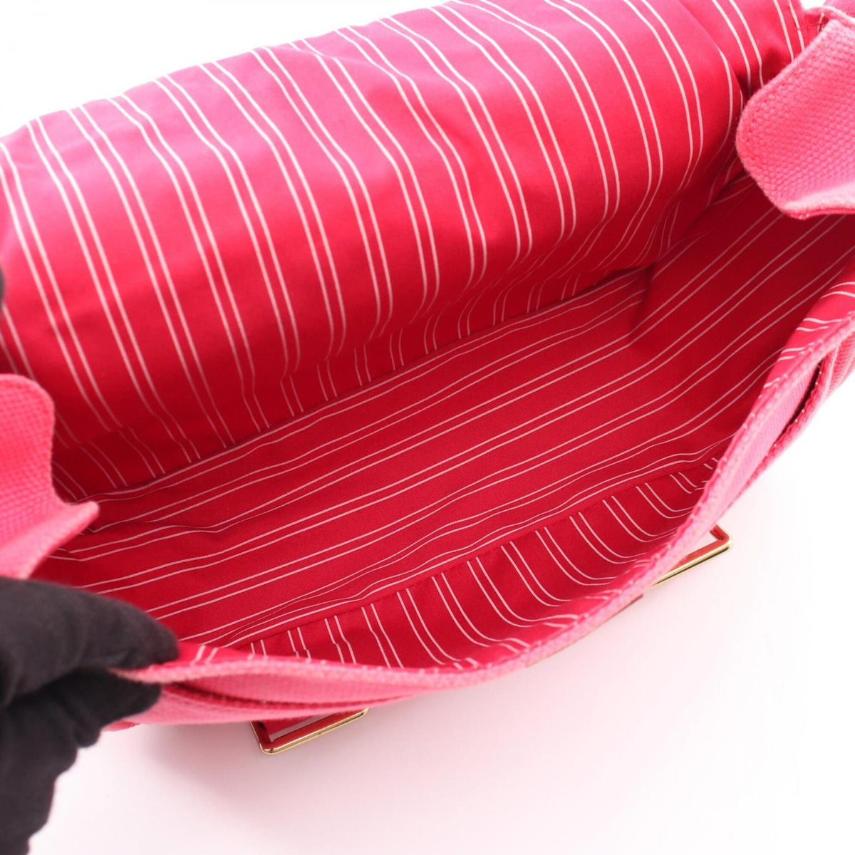 Louis Vuitton Pink Red Color Rose Canvas Handbag Shoulder Bag (Pre-Owned)