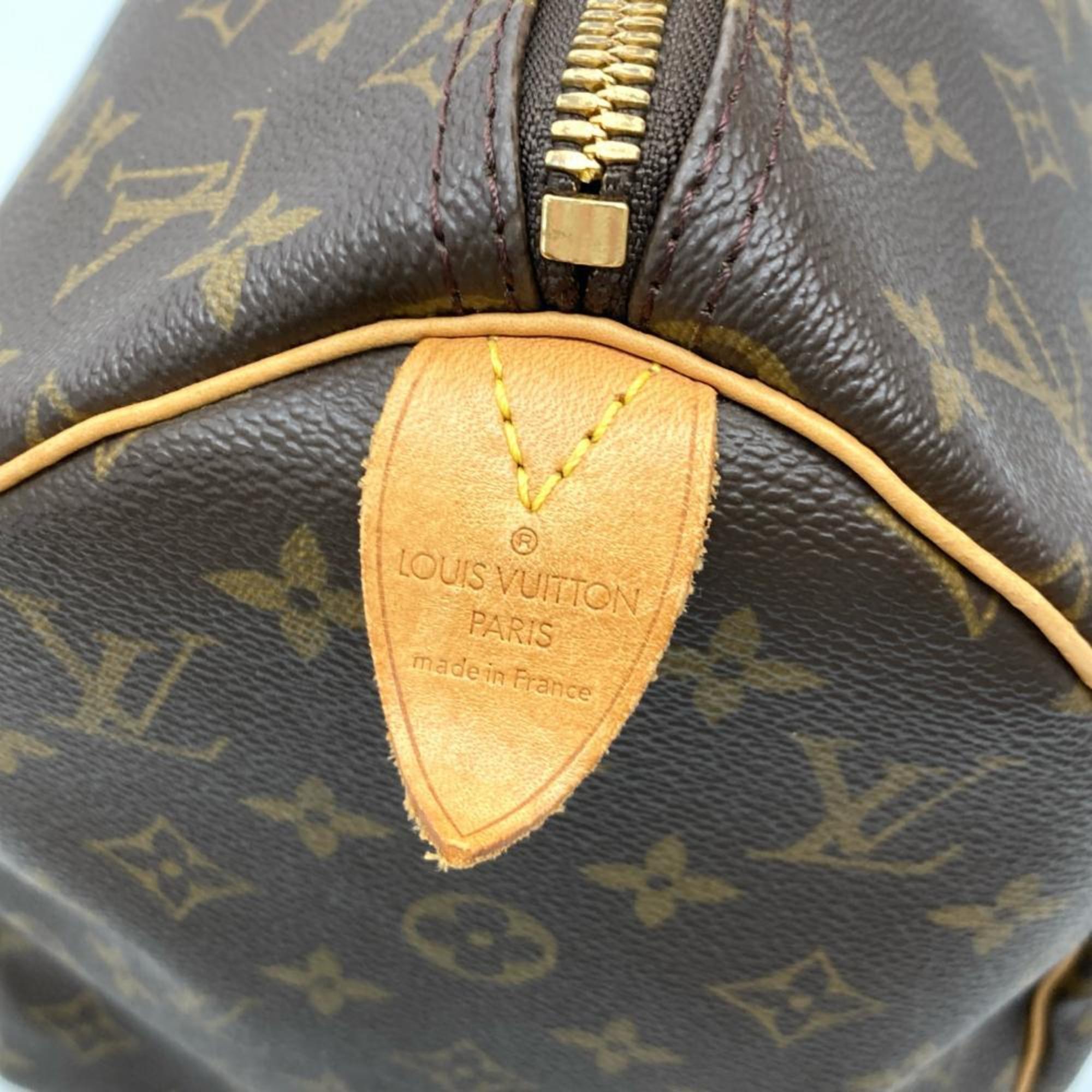 Louis Vuitton Brown Monogram Canvas Boston Bag (Pre-Owned)