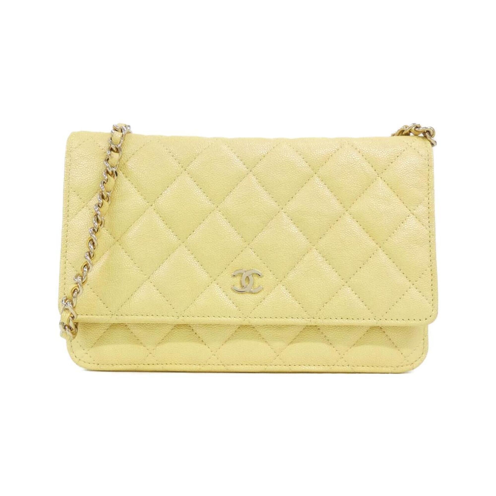 Chanel Leather Chain/Shoulder Wallet (Pre-Owned)