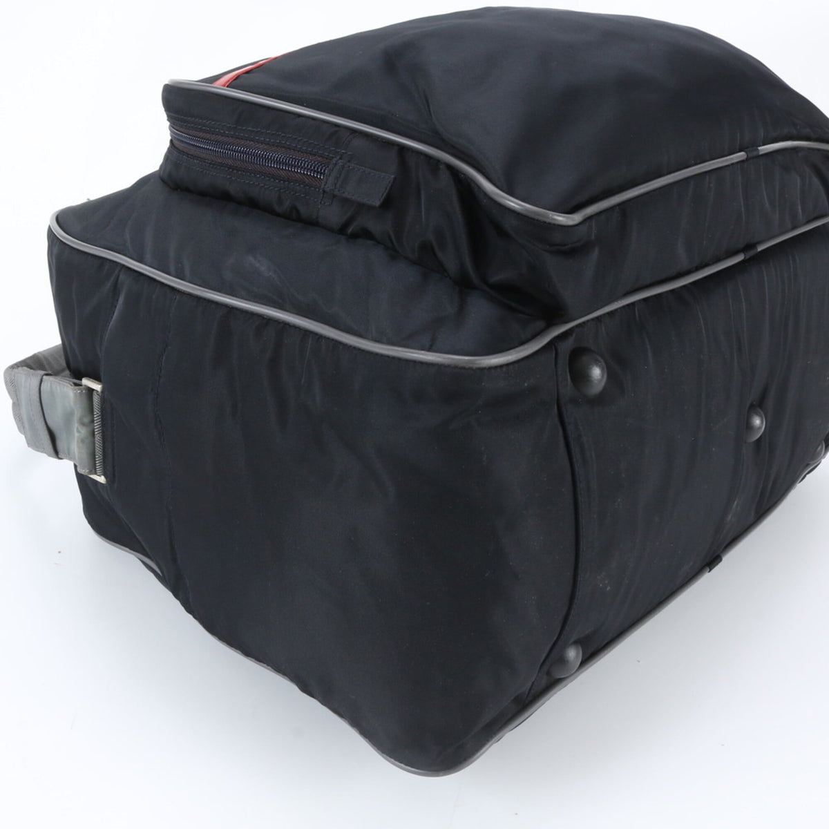 Pradasports Black Gray Boston Bag Shoulder Bag Tote Bag (Pre-Owned)