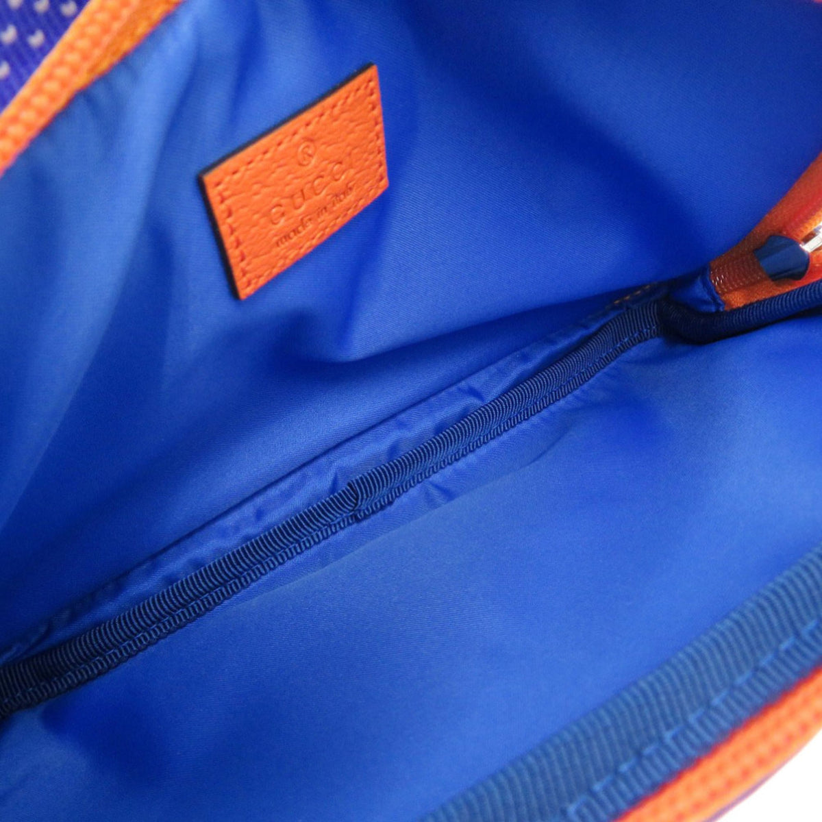 Gucci Blue Orange Purple Nylon Rubber Nylon Fanny Pack Sling Bag (Pre-Owned)