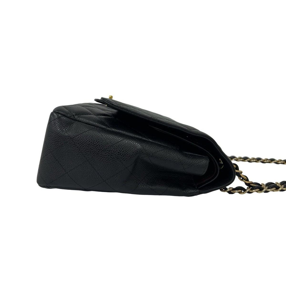 Chanel Black Grained Calfskin Shoulder Bag (Pre-Owned)
