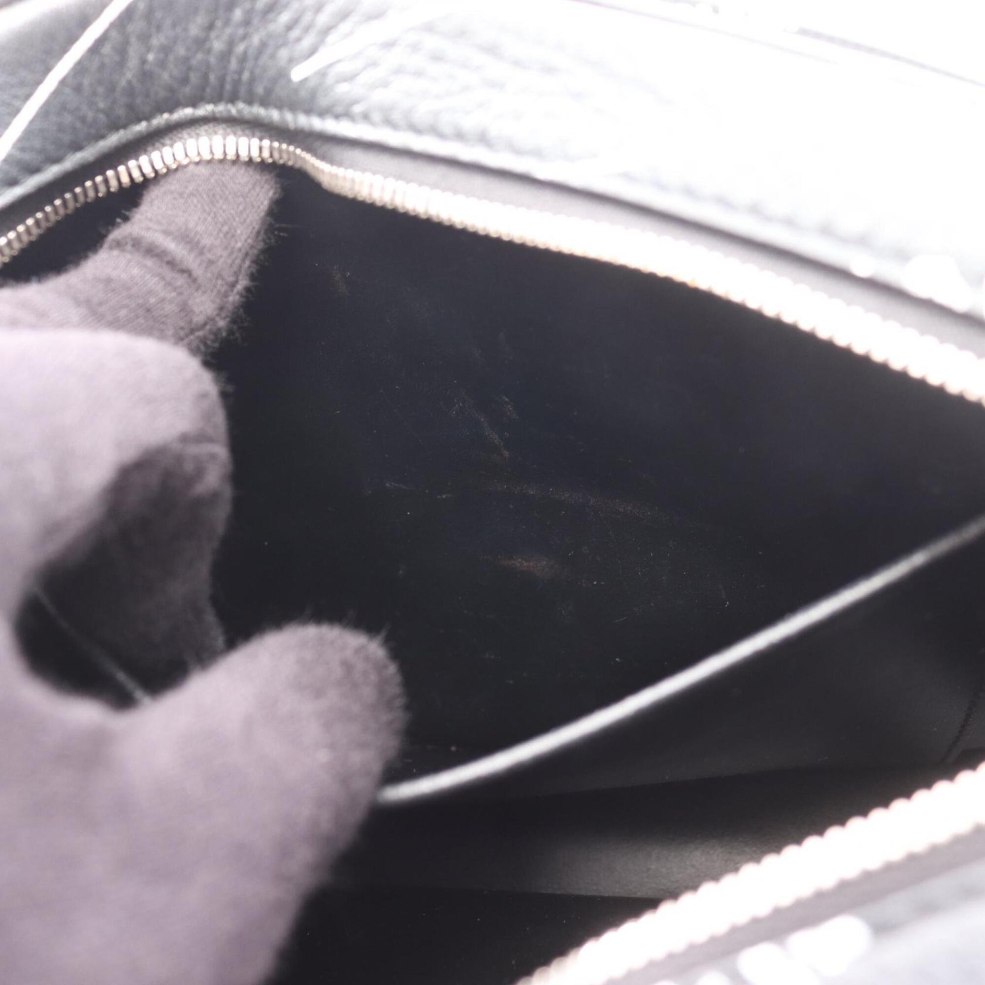 Balenciaga Black White Leather Shoulder Bag (Pre-Owned)