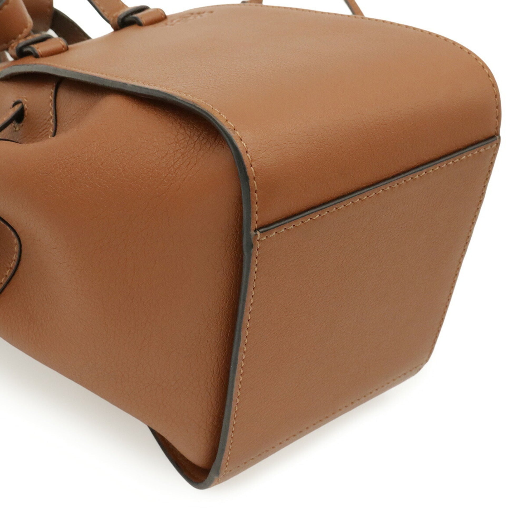 Loewe Hammock Brown Leather Handbag Shoulder Bag (Pre-Owned)