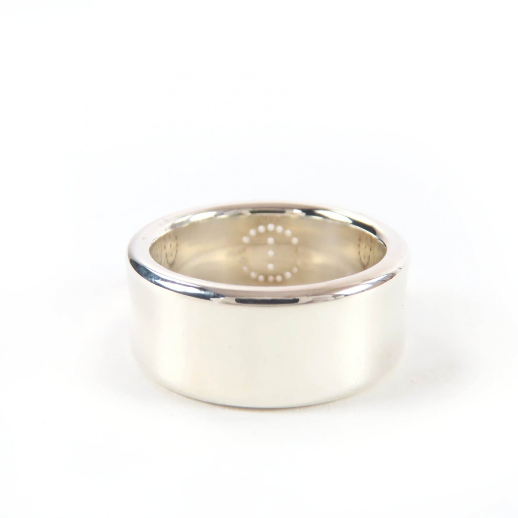 Hermes Silver 925 Band Ring (Pre-Owned)