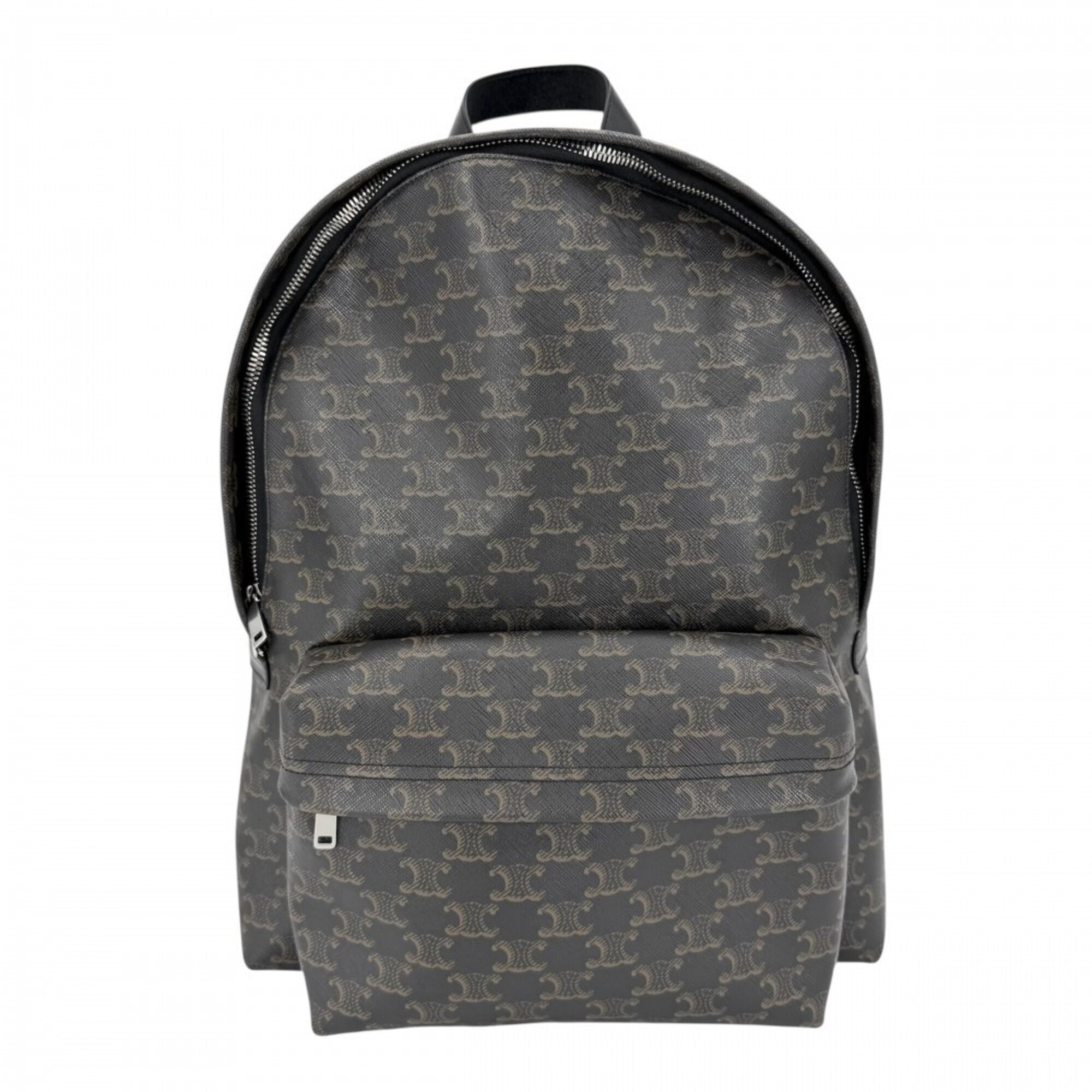 Celine Black Brown Leather Backpack (Pre-Owned)