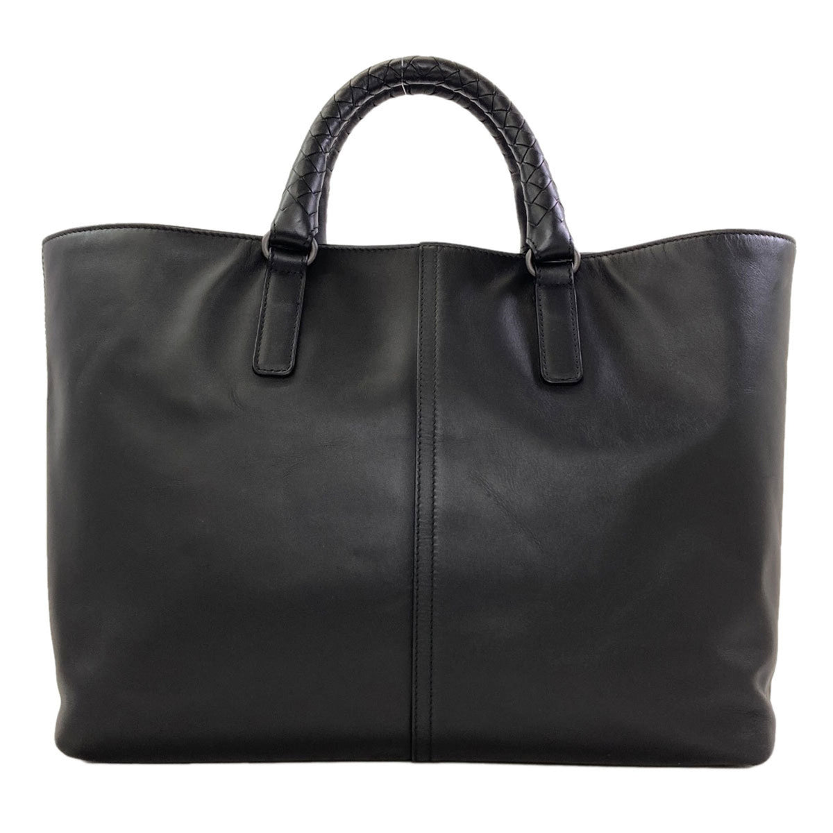Bottega Veneta Black Leather Handbag (Pre-Owned)