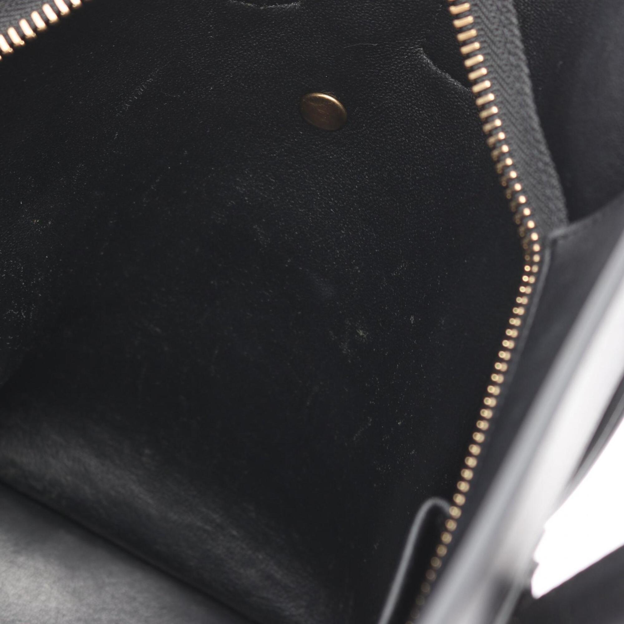 Celine Black Blue Gray Leather Handbag (Pre-Owned)