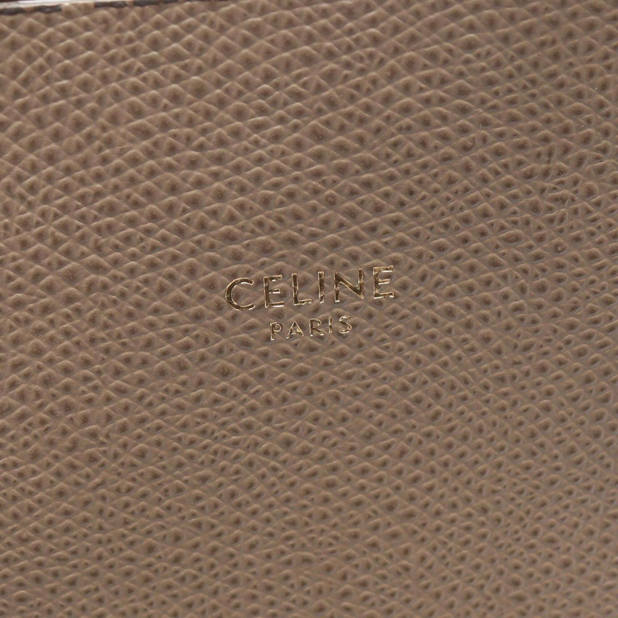 Celine Beige Leather Handbag Tote Bag (Pre-Owned)