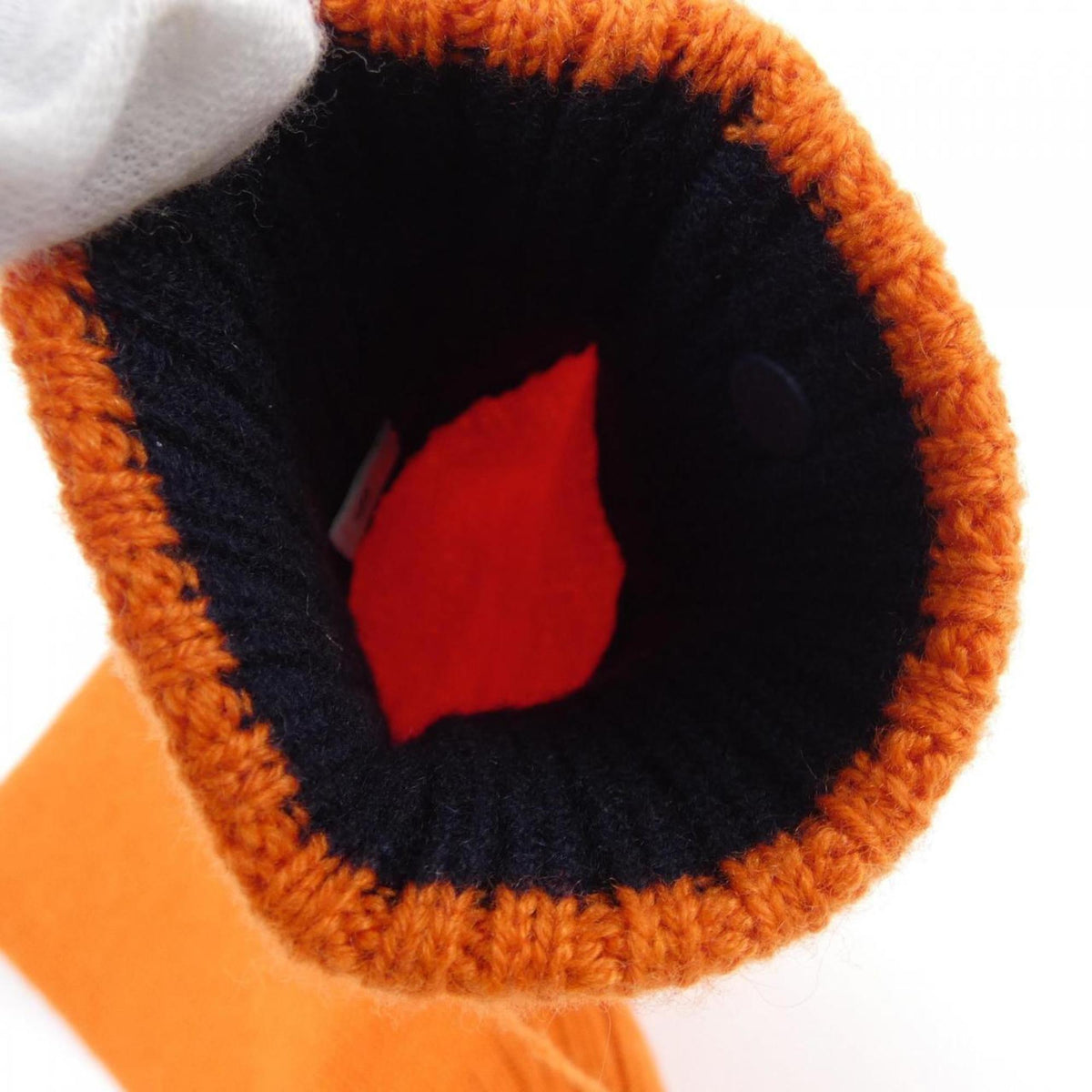 Hermes Orange Cashmere Warm Gloves (Pre-Owned)