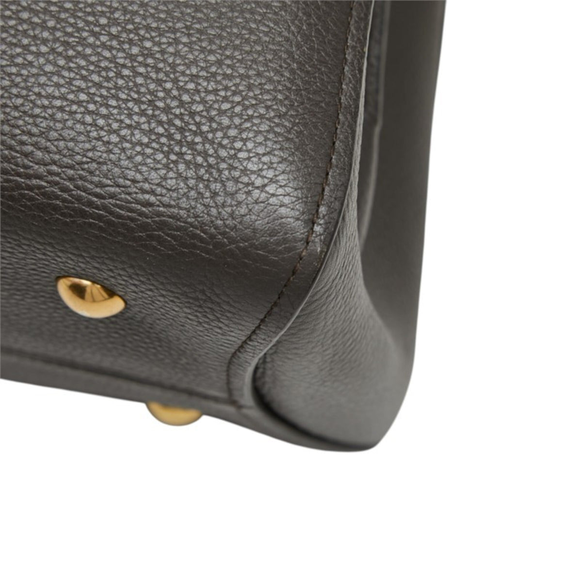 Salvatore Ferragamo Brown Leather Handbag Shoulder Bag (Pre-Owned)