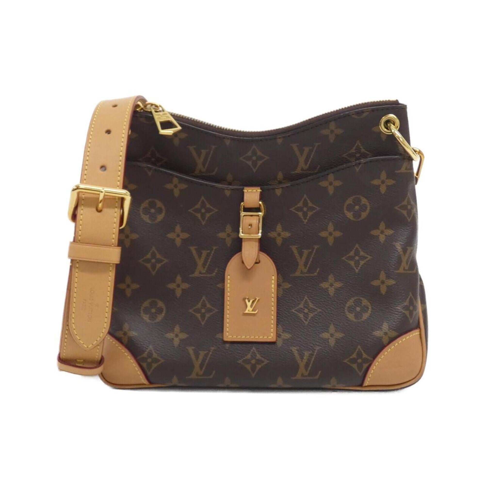 Louis Vuitton Marron Coated Canvas Shoulder Bag (Pre-Owned)