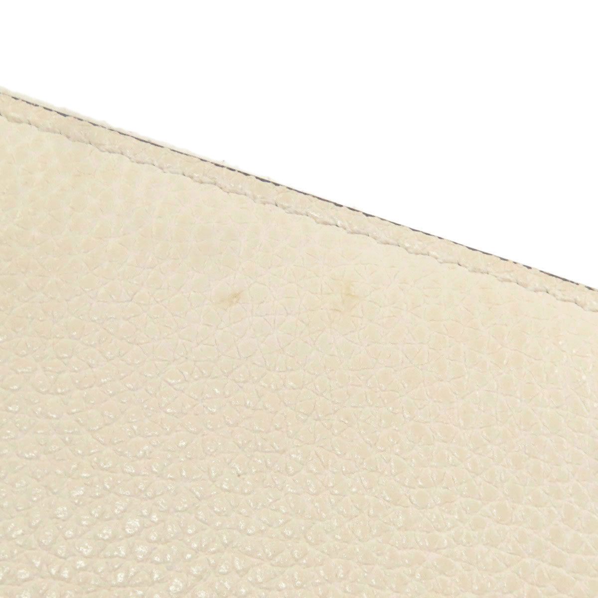 Gucci Ivory Leather Long Wallet (Bi-Fold) (Pre-Owned)