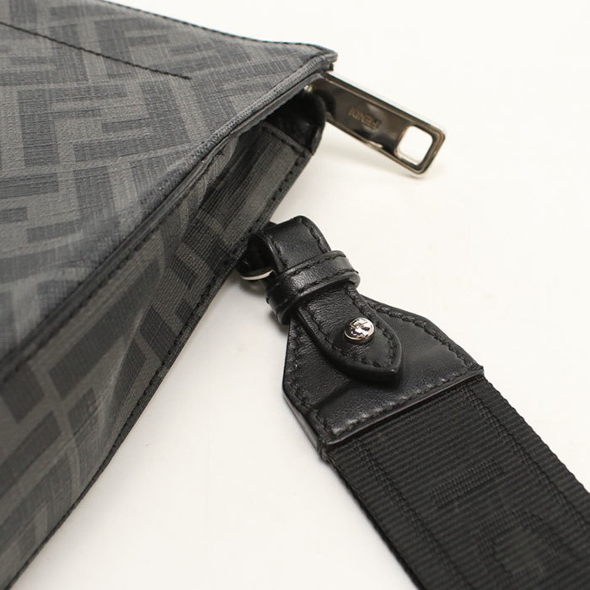 Fendi Black Pvc Clutch Bag (Pre-Owned)