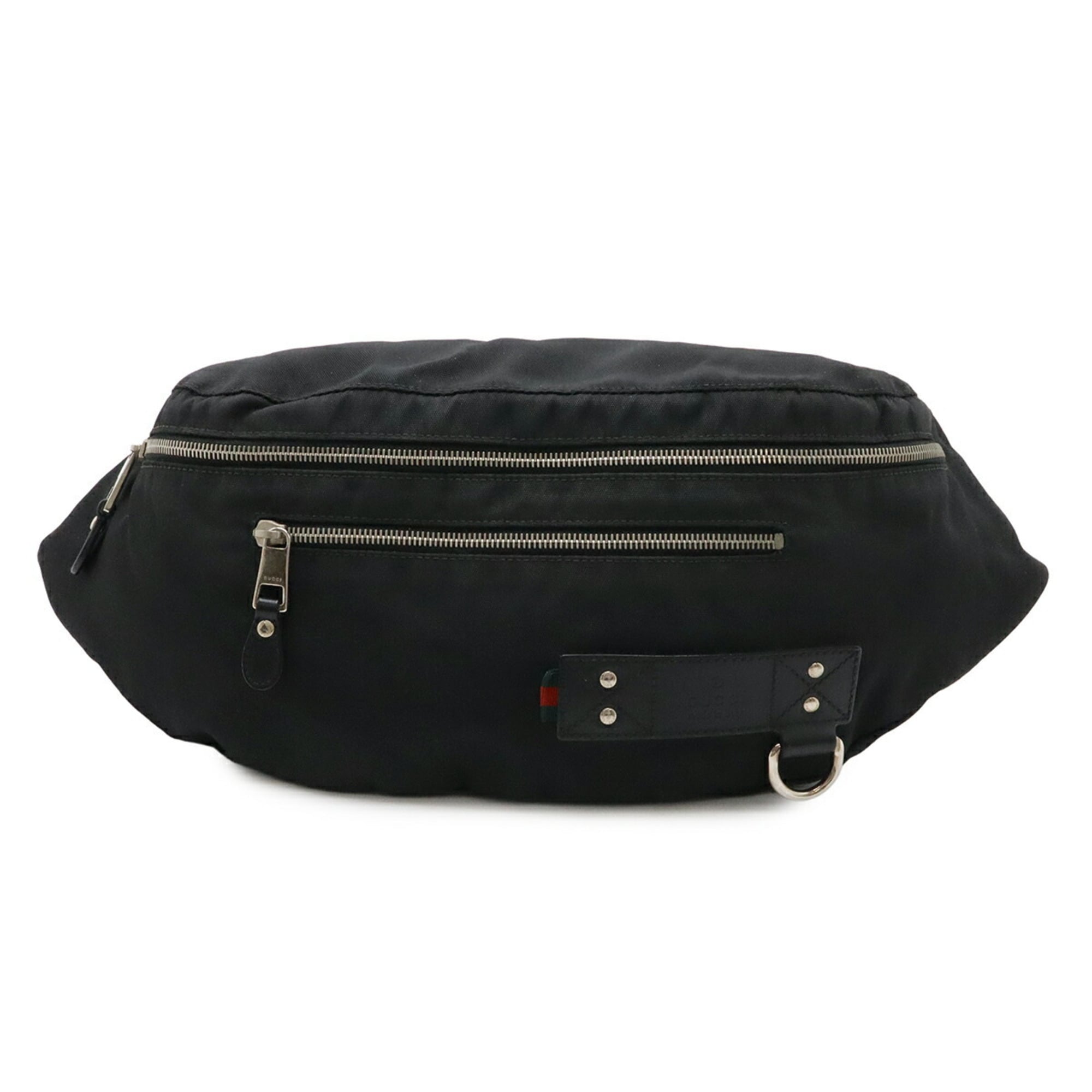 Gucci Black Nylon Canvas Sling Bag (Pre-Owned)