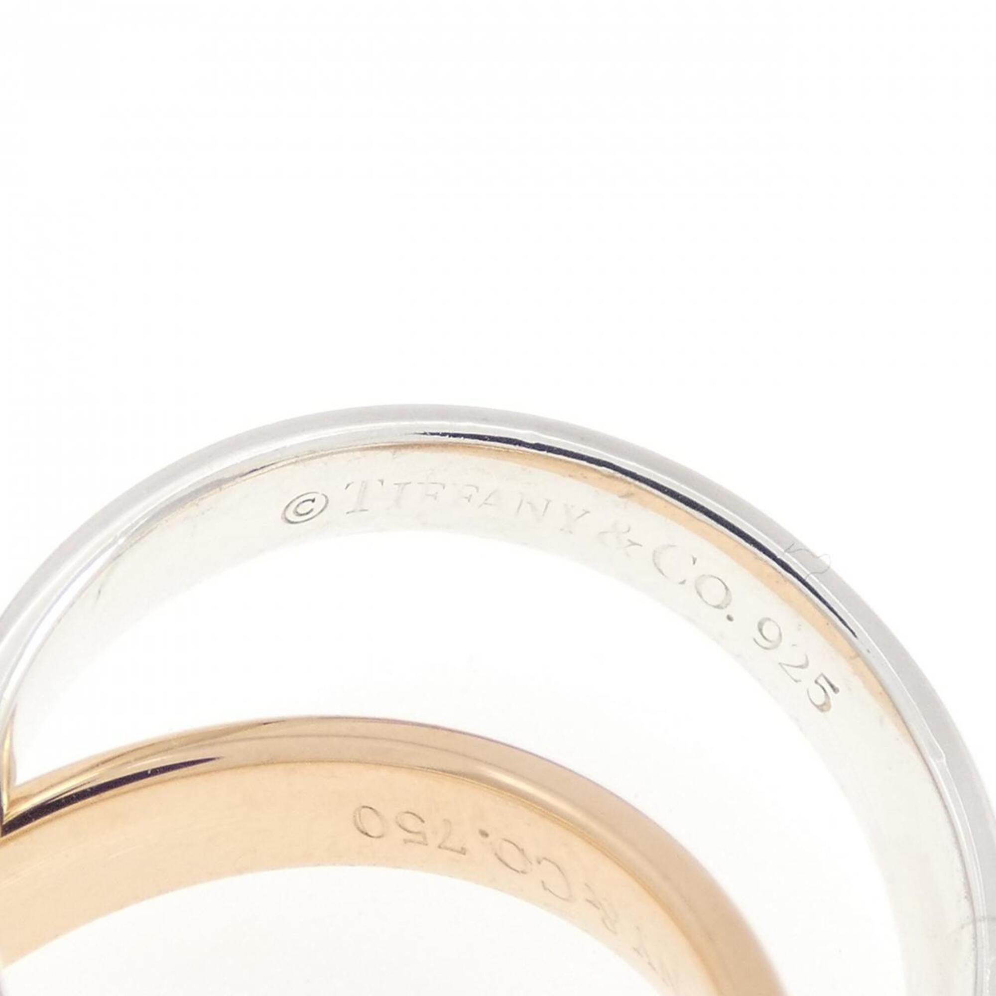Tiffany Pink Gold (18K) Silver 925 Band Ring (Pre-Owned)