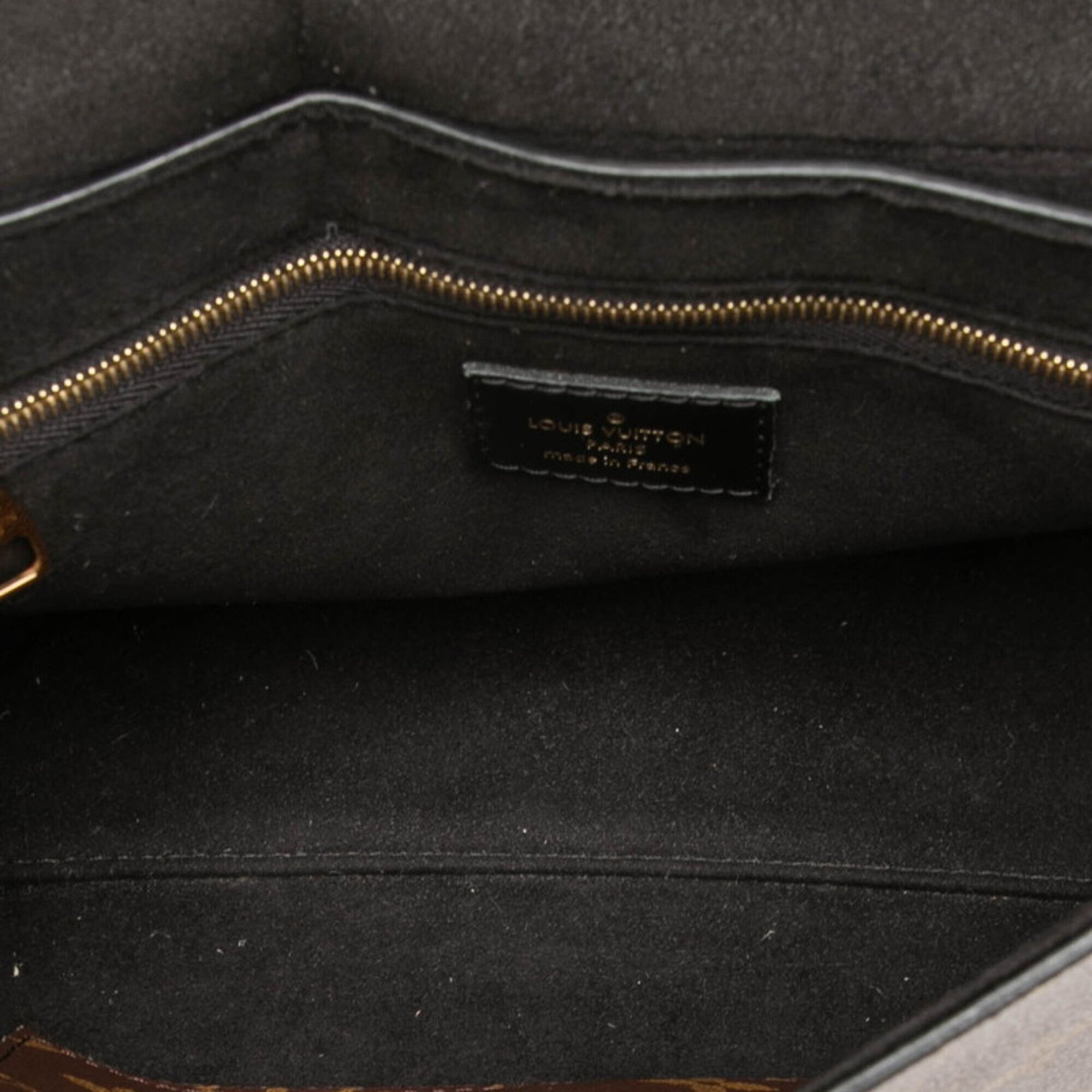 Louis Vuitton Black Brown Monogram Monogram Handbag Shoulder Bag (Pre-Owned)