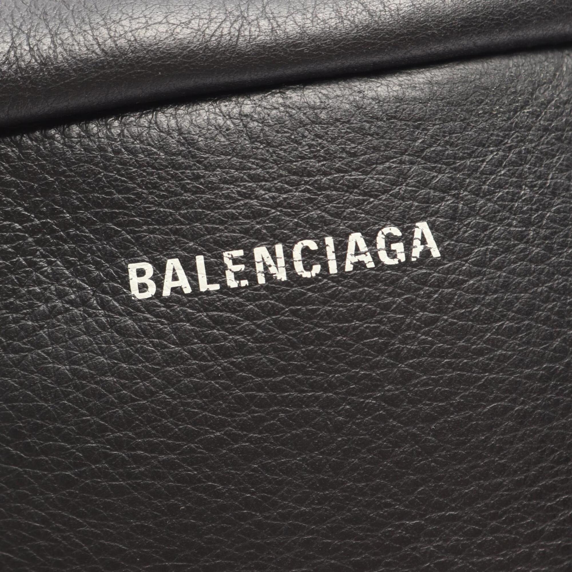 Balenciaga Black Leather Handbag Shoulder Bag (Pre-Owned)