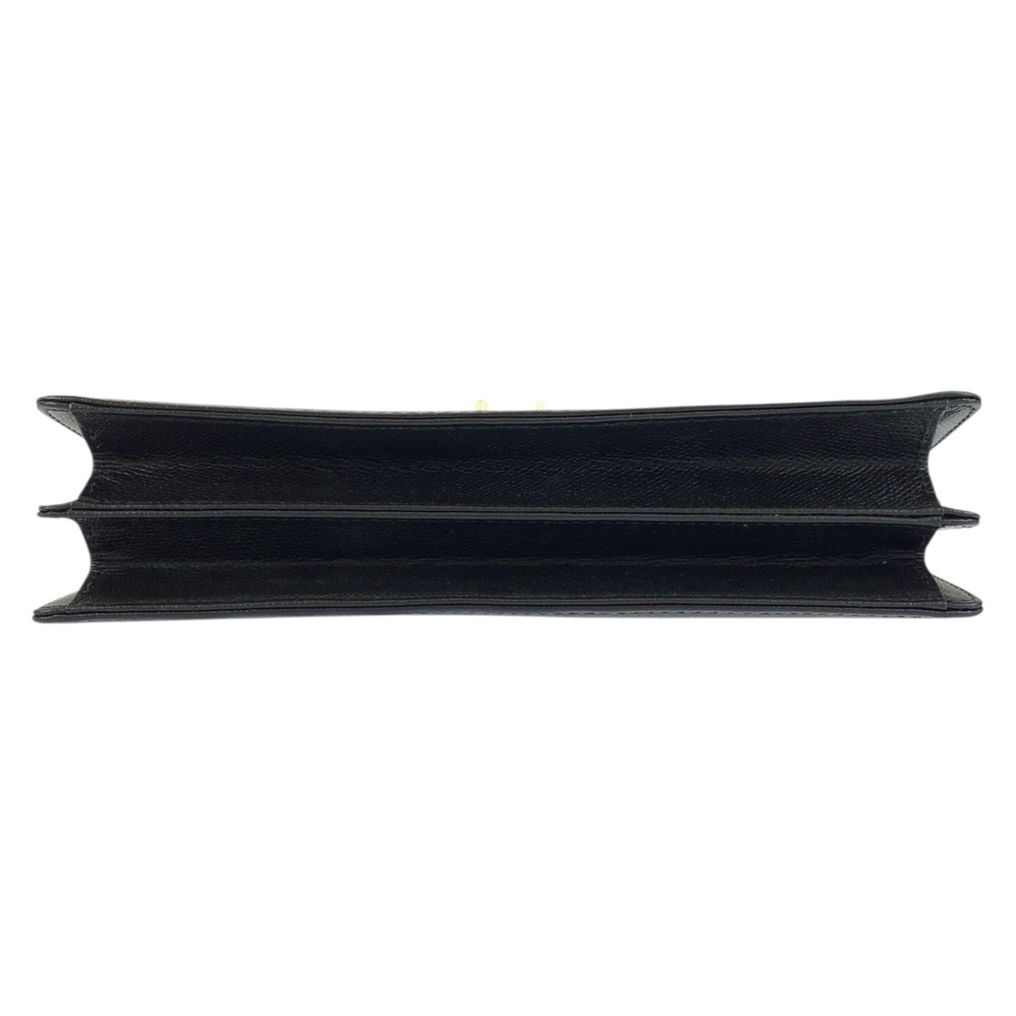 Yves Saint Laurent Black Leather Clutch Bag (Pre-Owned)