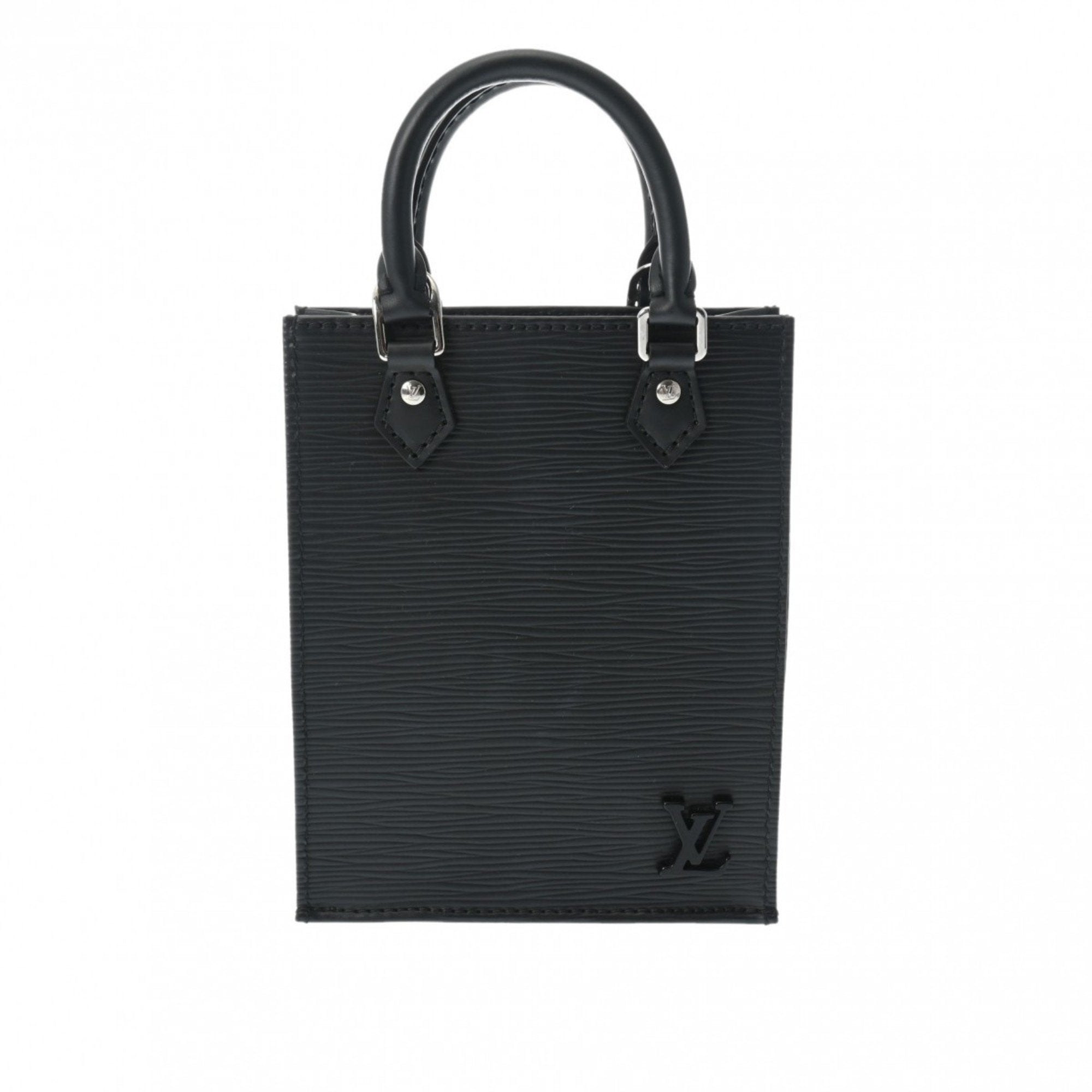 Louis Vuitton Noir Epi Leather Handbag Shoulder Bag (Pre-Owned)