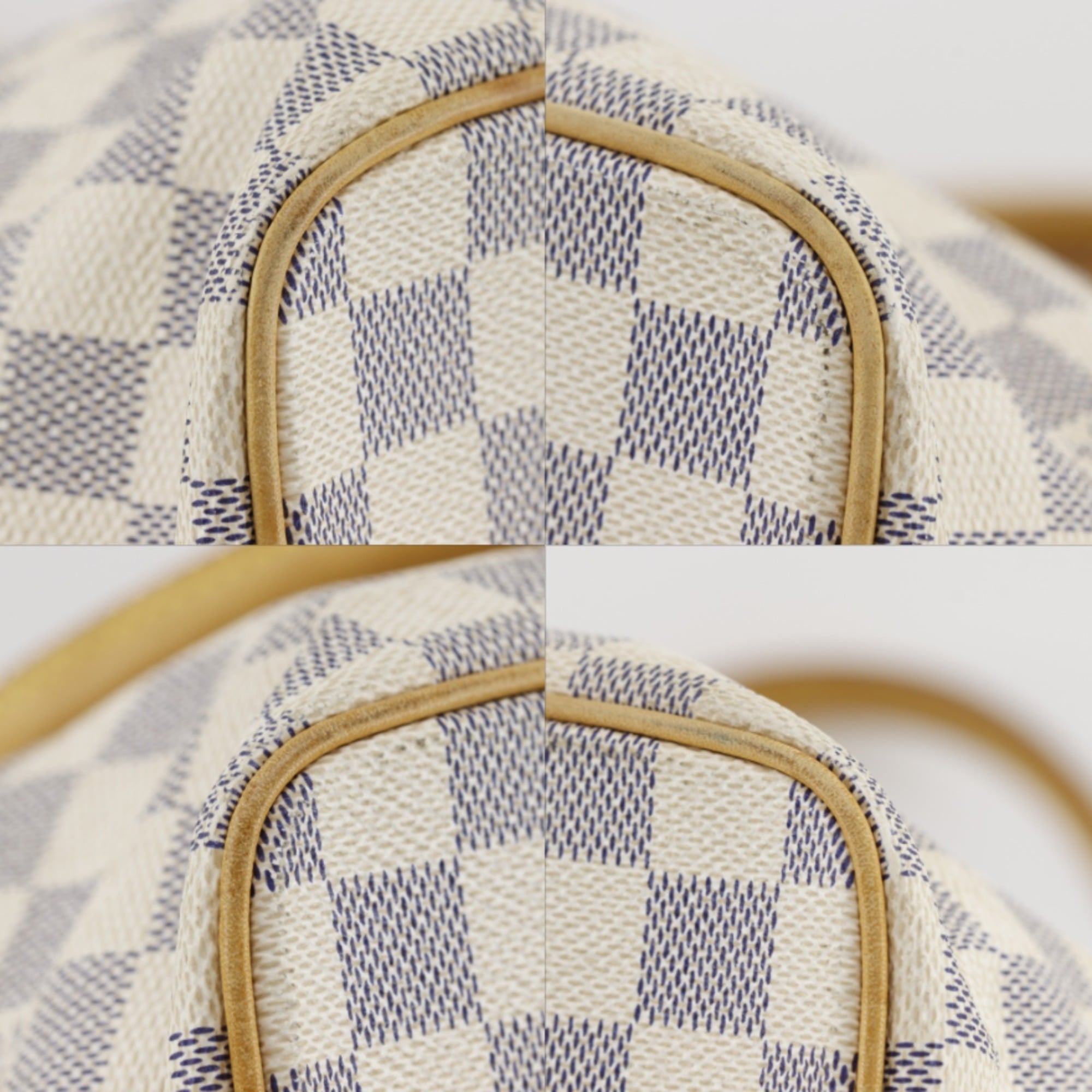 Louis Vuitton White Damier Azur Tote Bag (Pre-Owned)