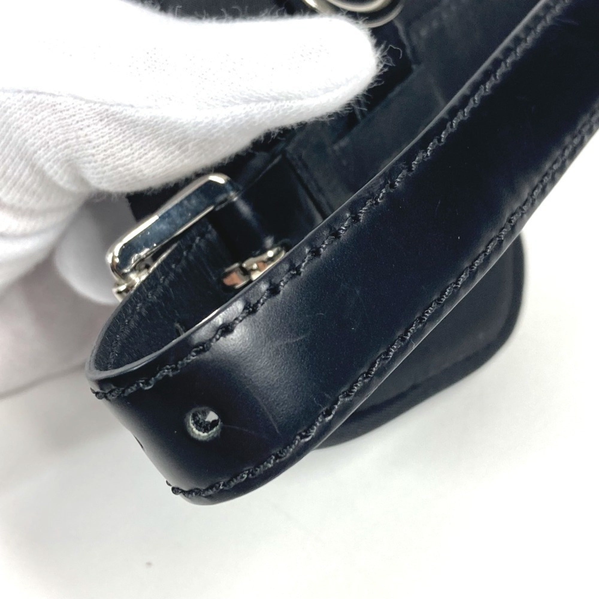 Prada Black Nylon Leather Fanny Pack Pouch (Pre-Owned)