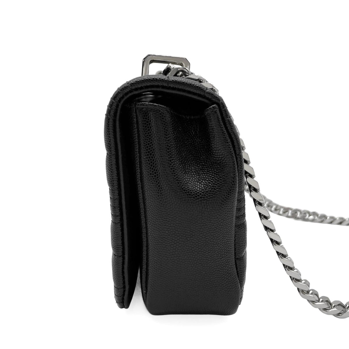 Burberry Black Silver Leather Shoulder Bag (Pre-Owned)