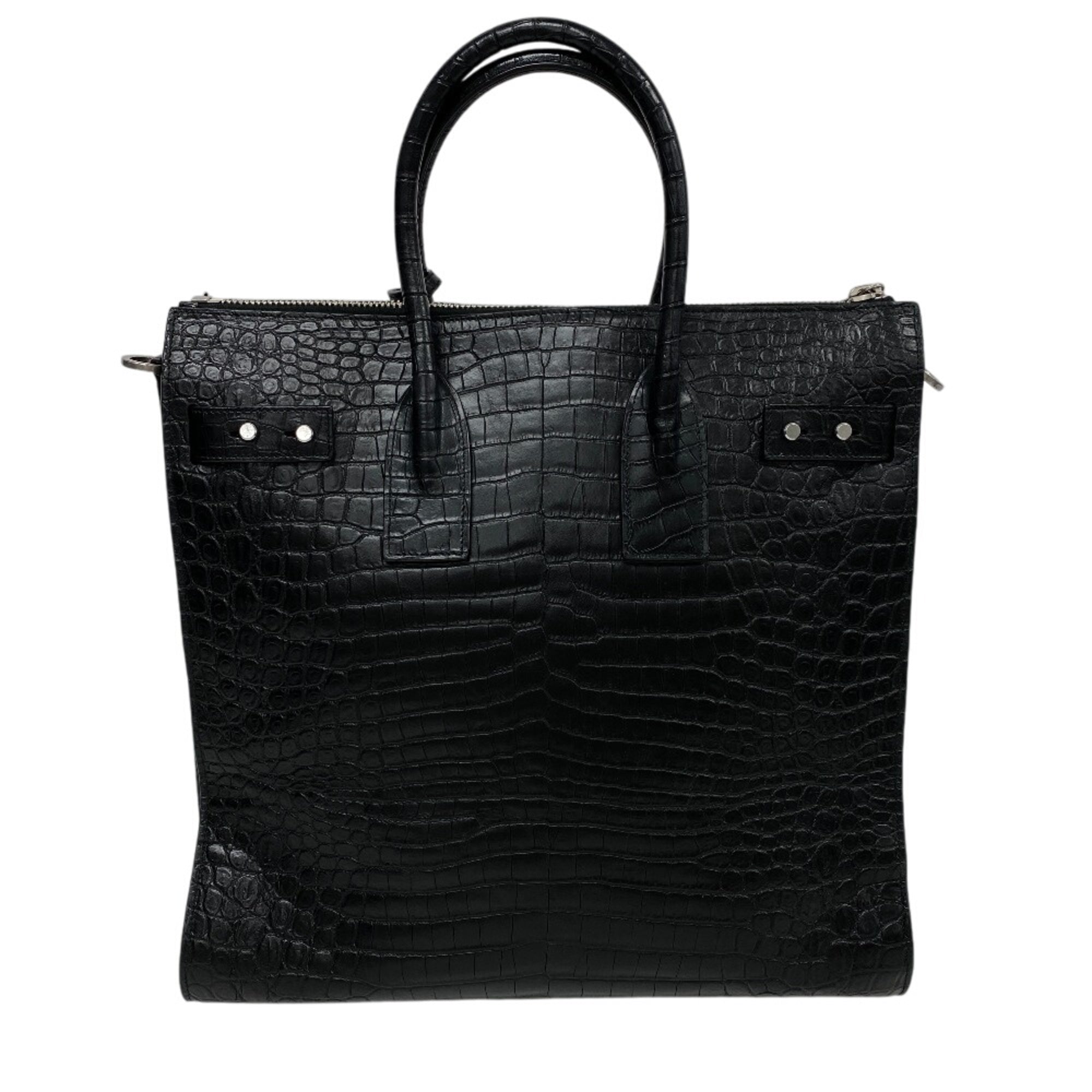 Yves Saint Laurent Black Leather Handbag Shoulder Bag (Pre-Owned)