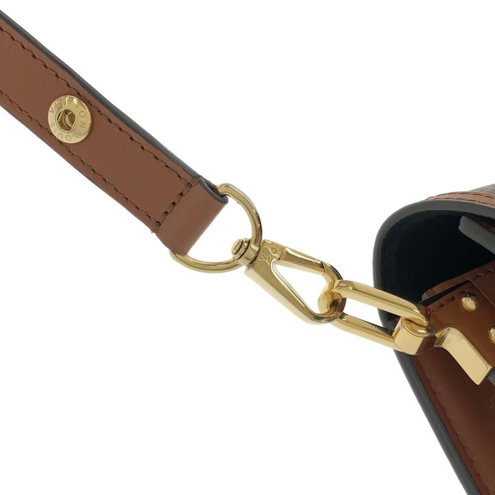 Louis Vuitton Monogram Reverse Marron Coated Canvas Shoulder Bag (Pre-Owned)
