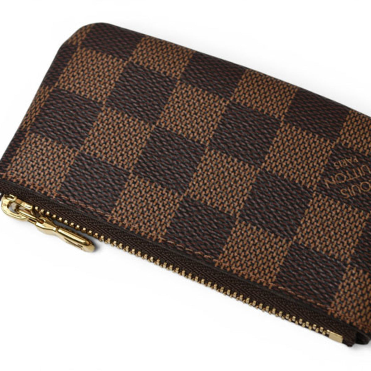 Louis Vuitton Damier Brown Damier Canvas Coin Purse/Coin Case (Pre-Owned)