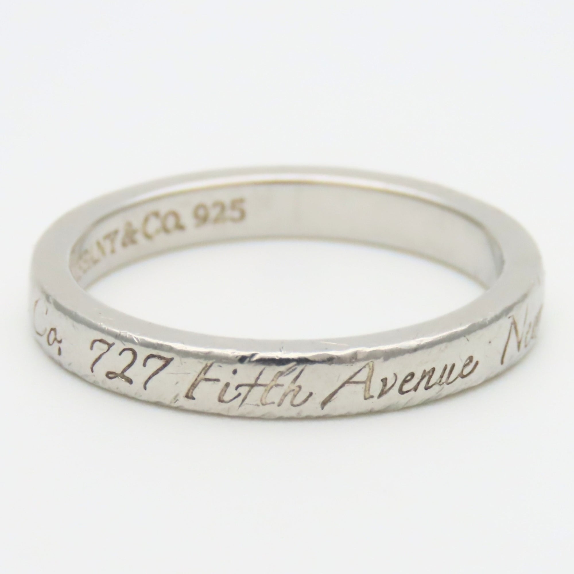 Tiffany Silver Silver 925 Band Ring (Pre-Owned)