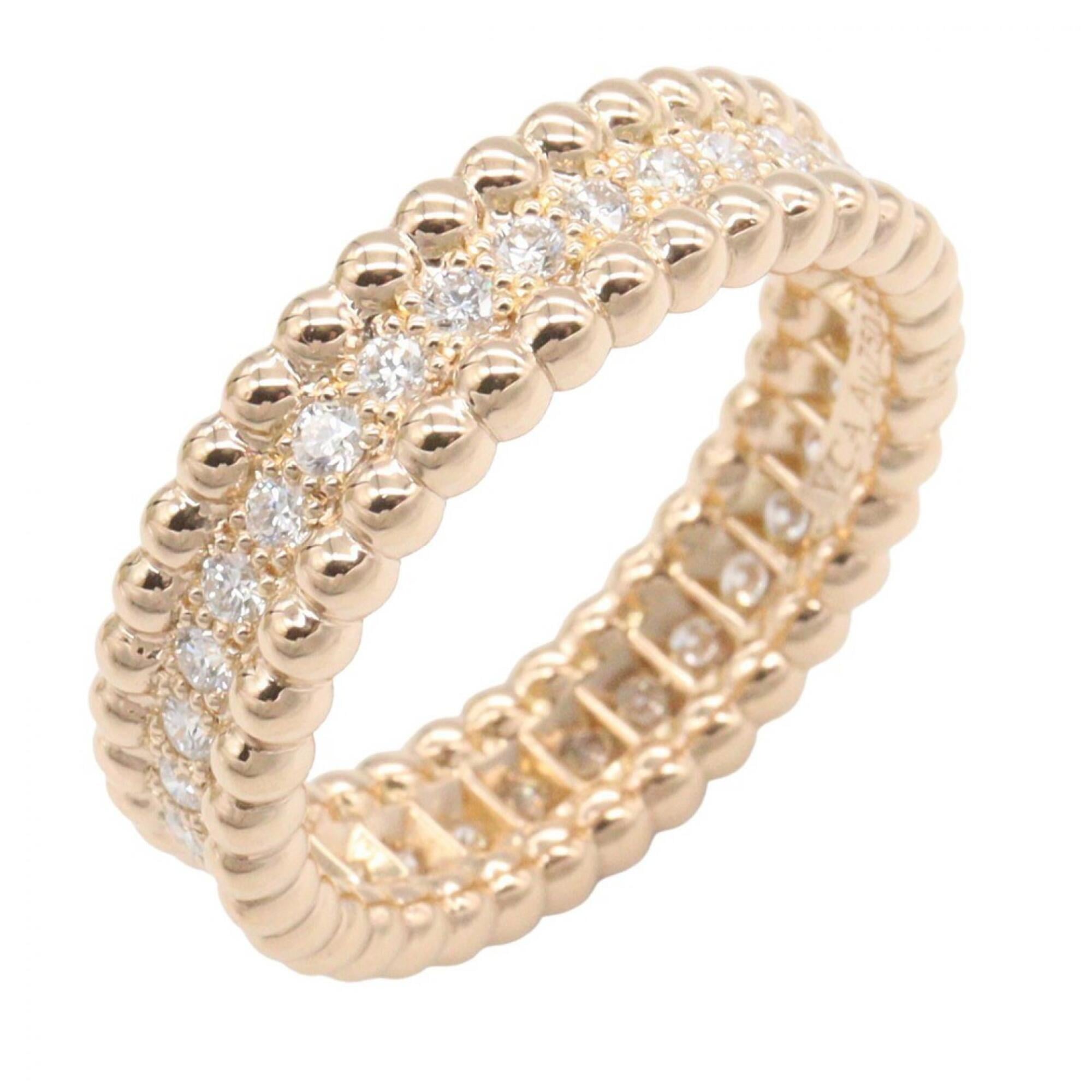 Van Cleef & Arpels Gold Clear Pink Gold (18K) Band Ring (Pre-Owned)