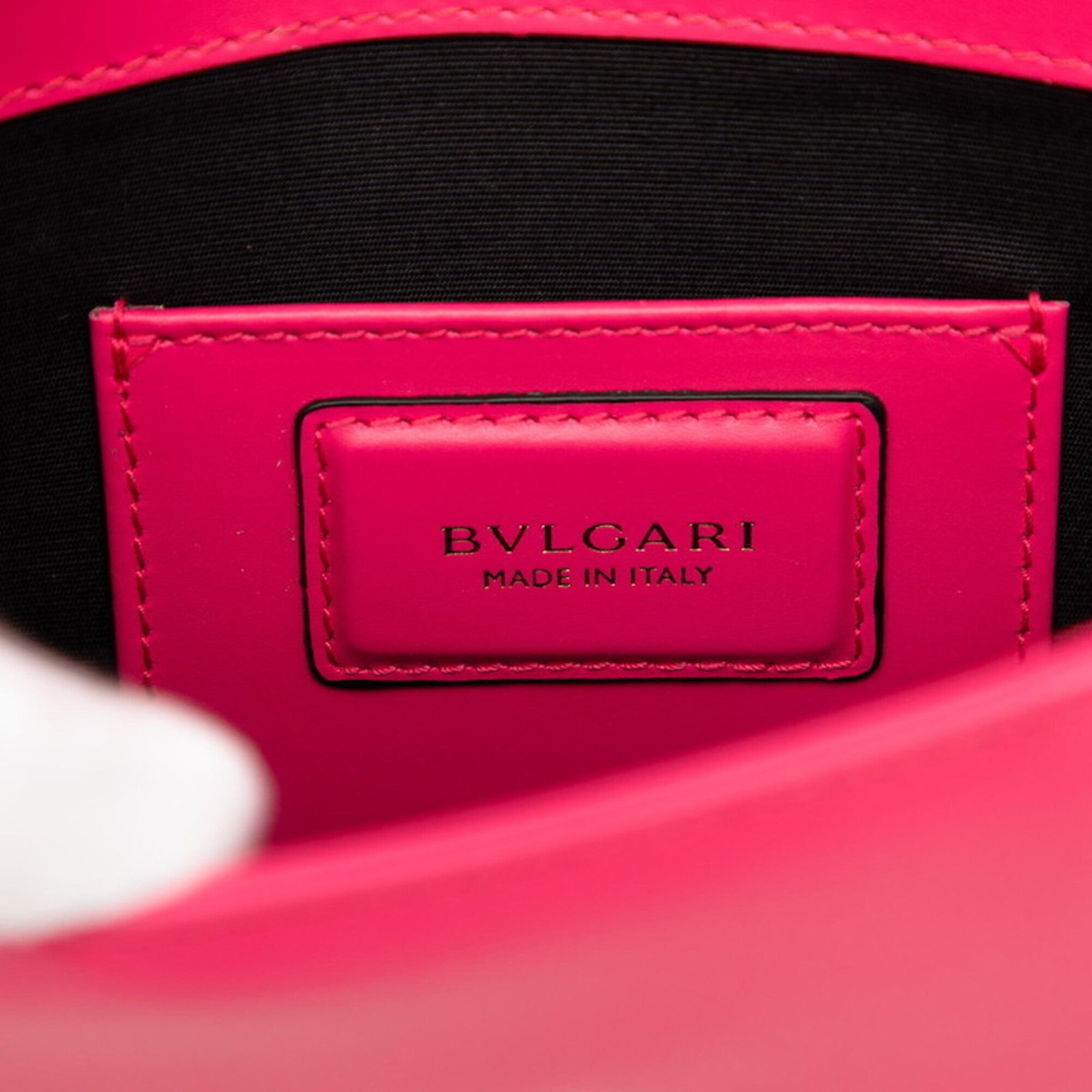 Bvlgari Pink Leather Shoulder Bag (Pre-Owned)