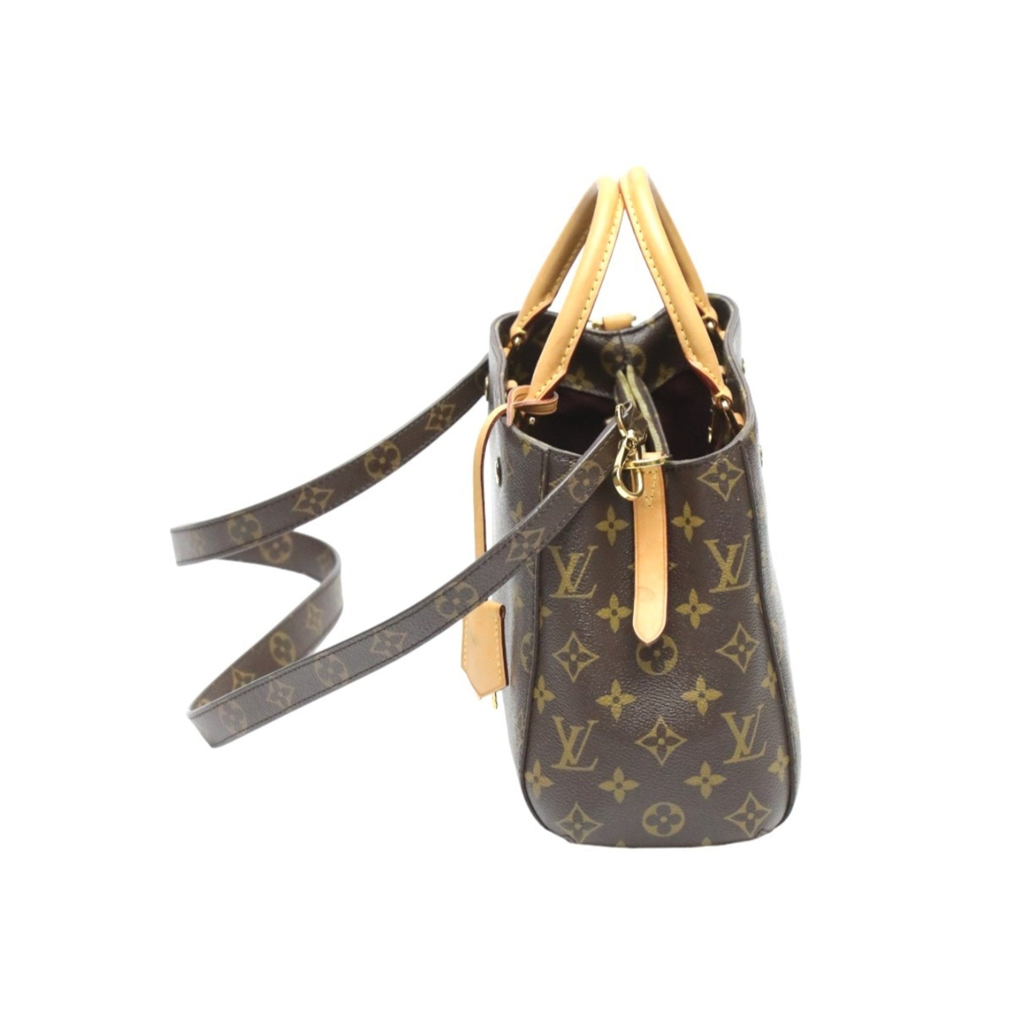 Louis Vuitton Brown Monogram Canvas Handbag Shoulder Bag (Pre-Owned)