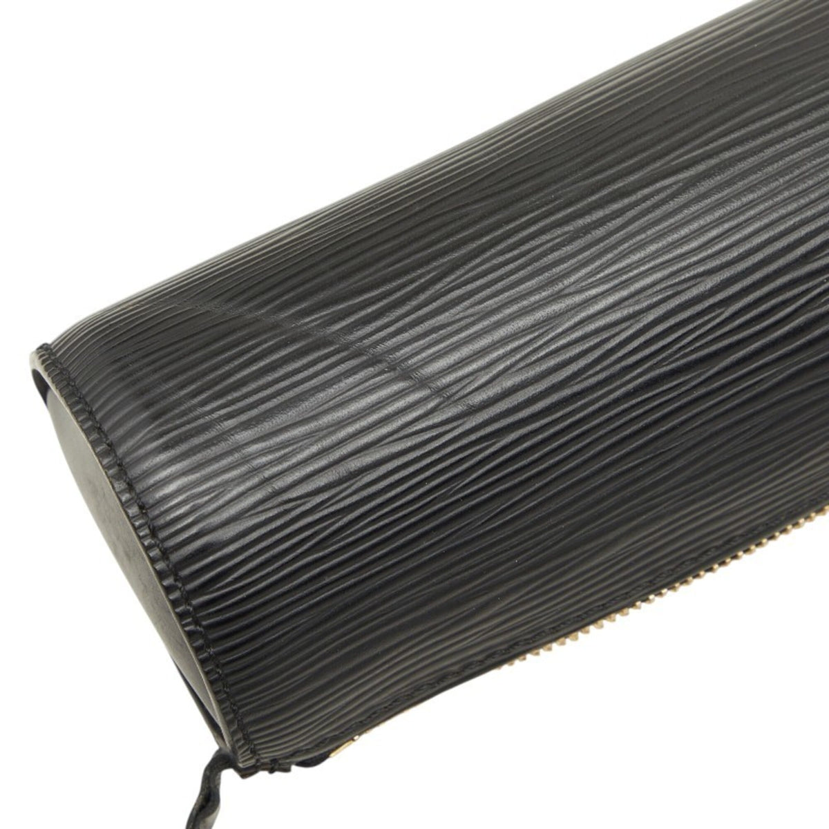 Louis Vuitton Black Noir Leather Handbag Pouch (Pre-Owned)