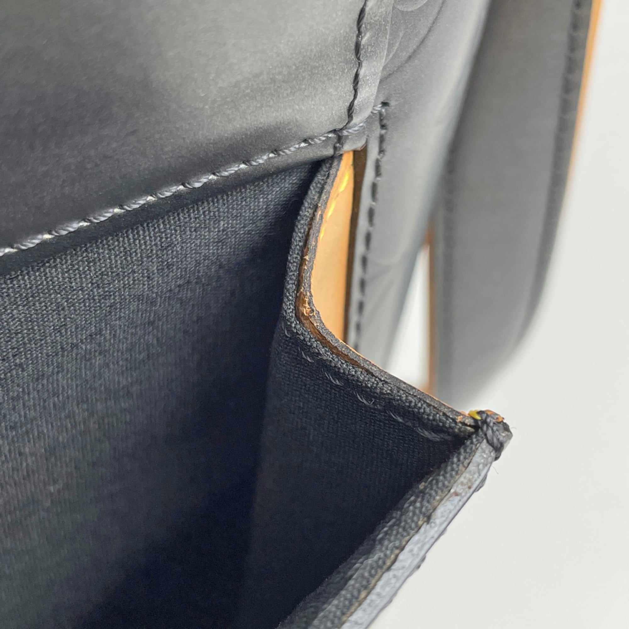 Louis Vuitton Black Noir Monogram Mat Shoulder Bag (Pre-Owned)