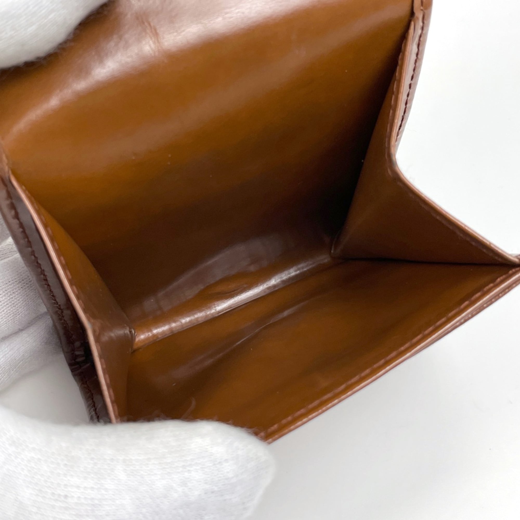 Cartier Brown Leather Coin Purse/Coin Case (Pre-Owned)